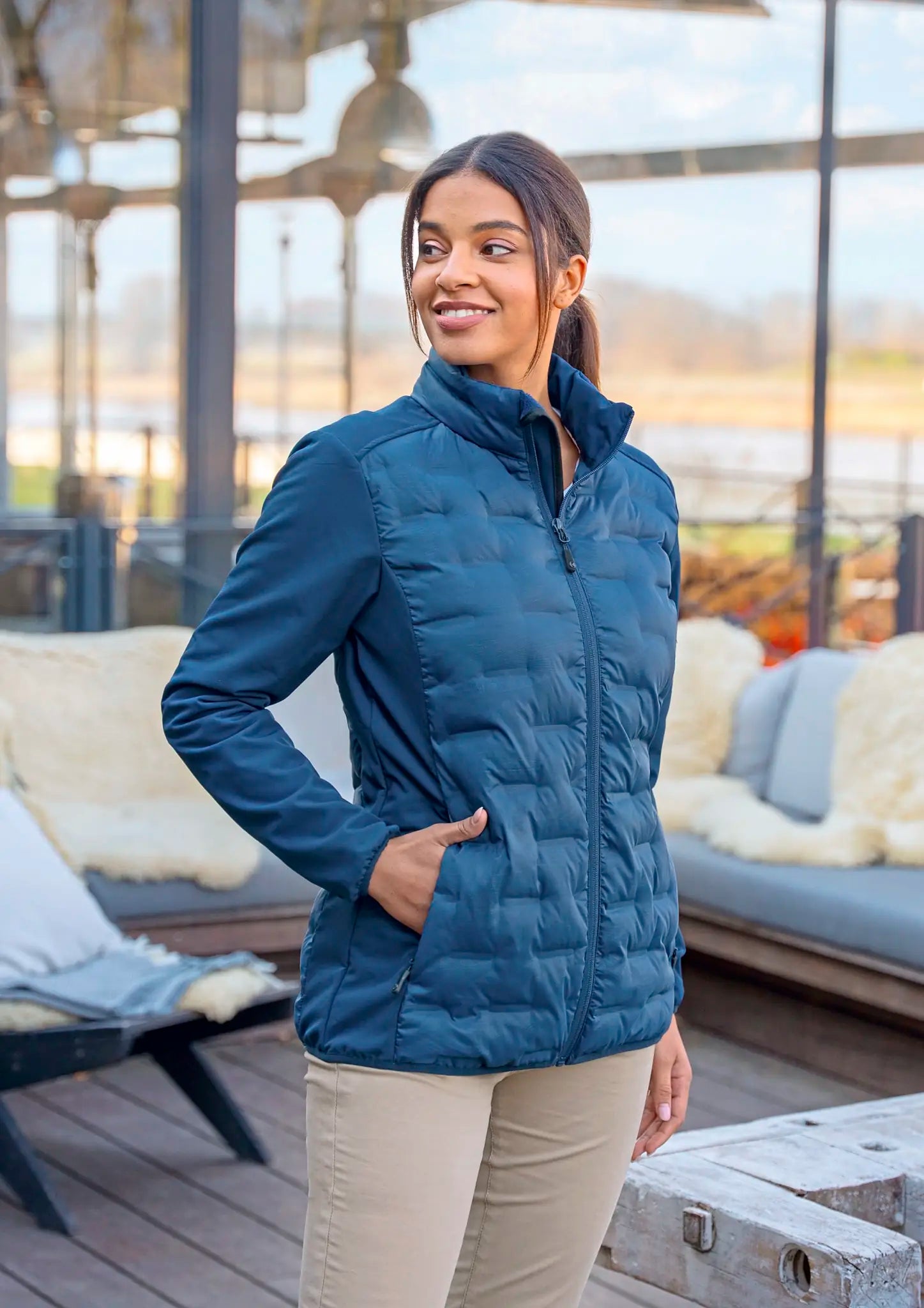 all-groups Women's Fleece Hybrid Jacket