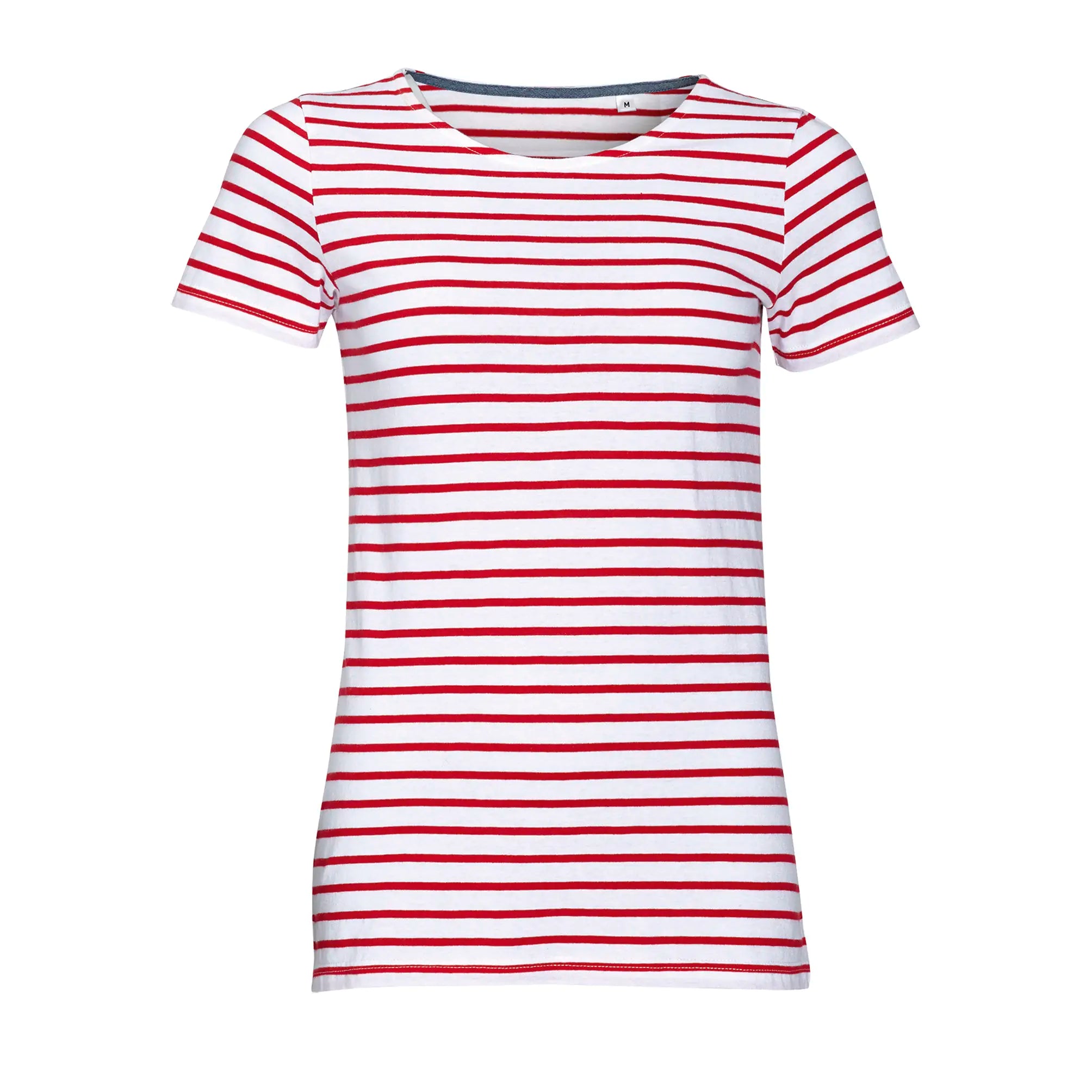 all-groups Women's Round Neck Striped T-Shirt Miles