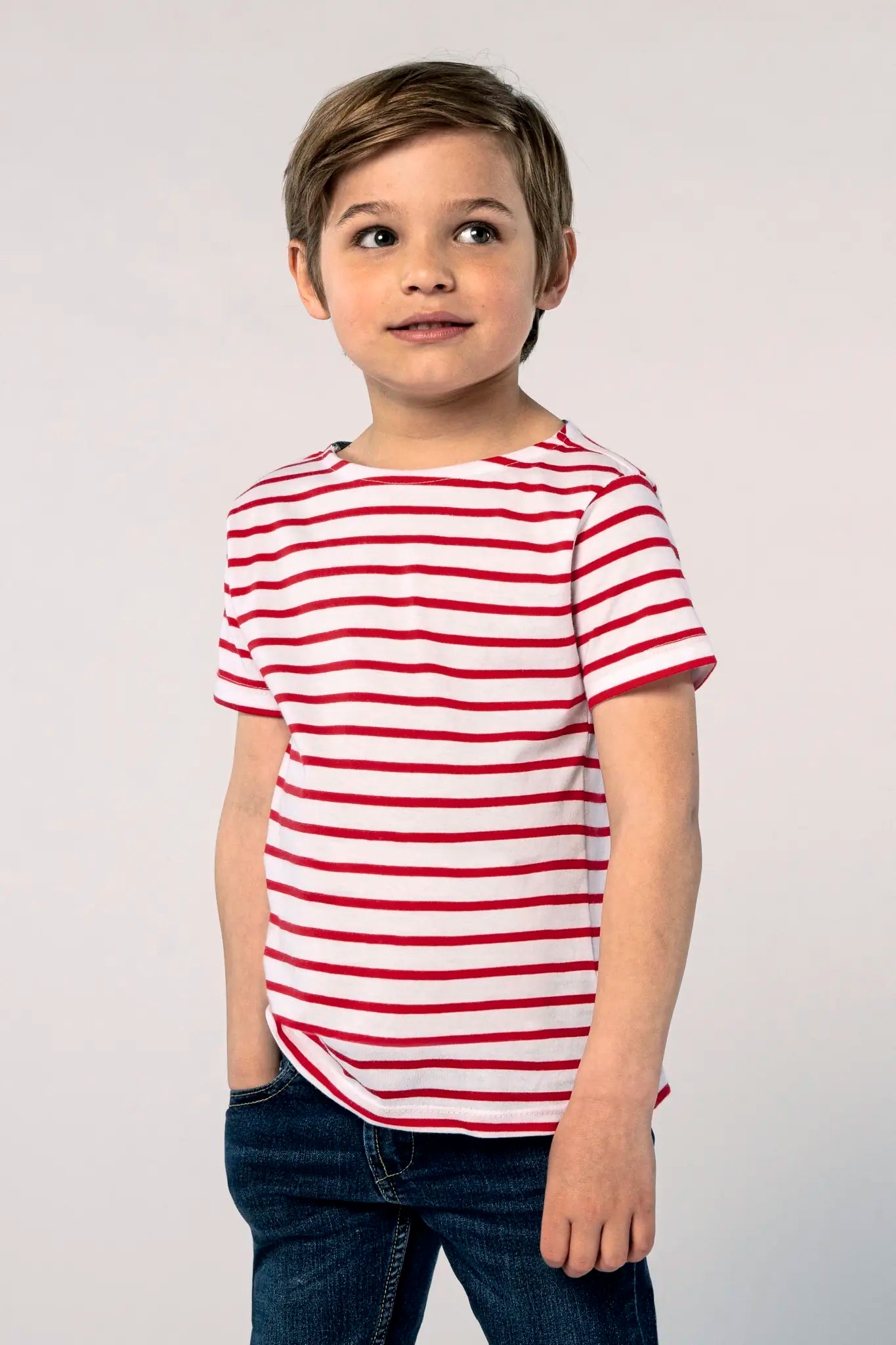 all-groups Kids' Round Neck Striped T-Shirt Miles