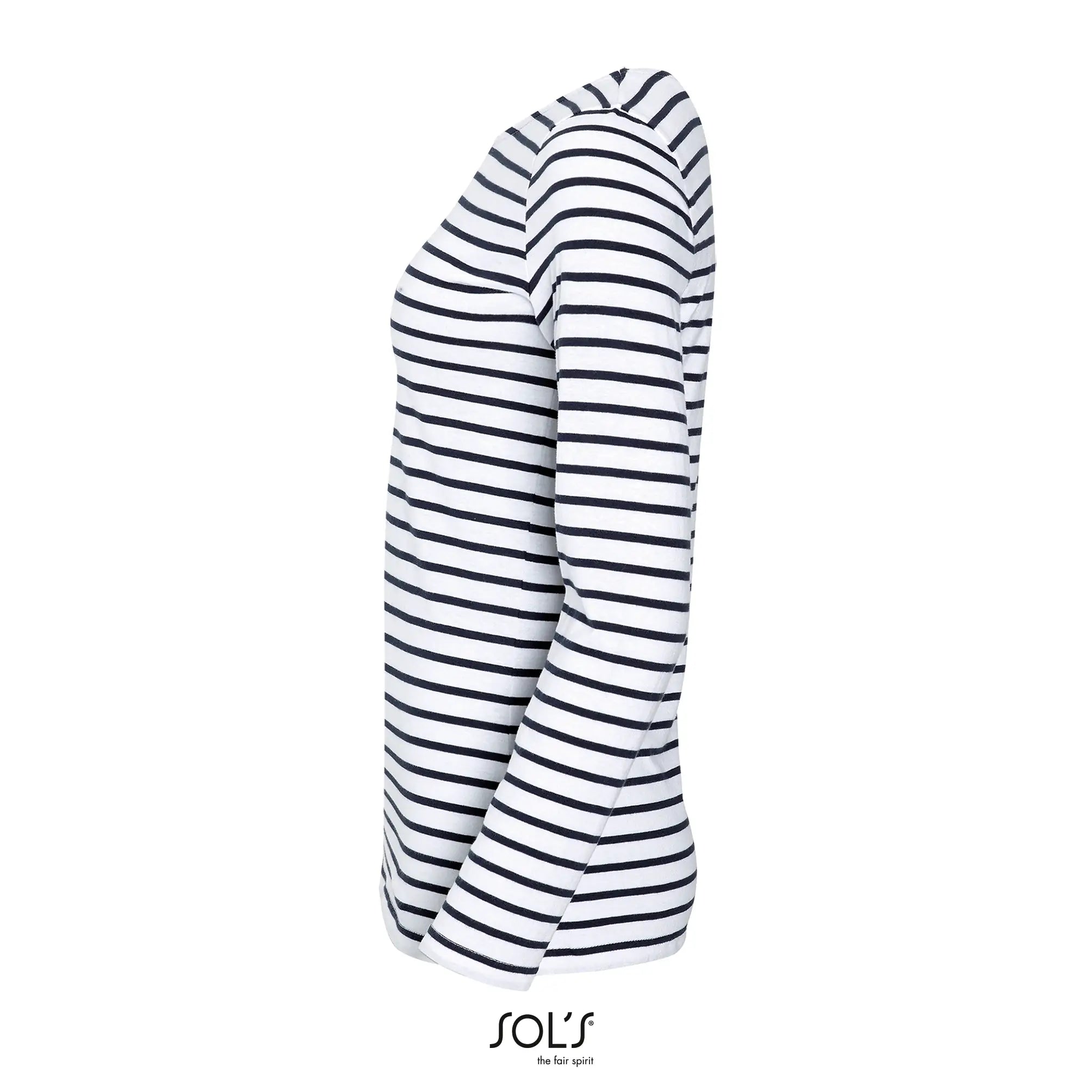 all-groups Women's Long Sleeve Striped T-Shirt Marine