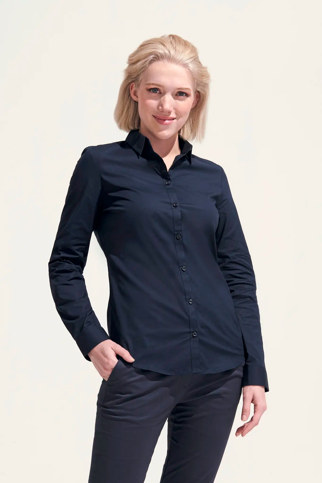 all-groups Women's Long Sleeve Stretch Shirt Blake
