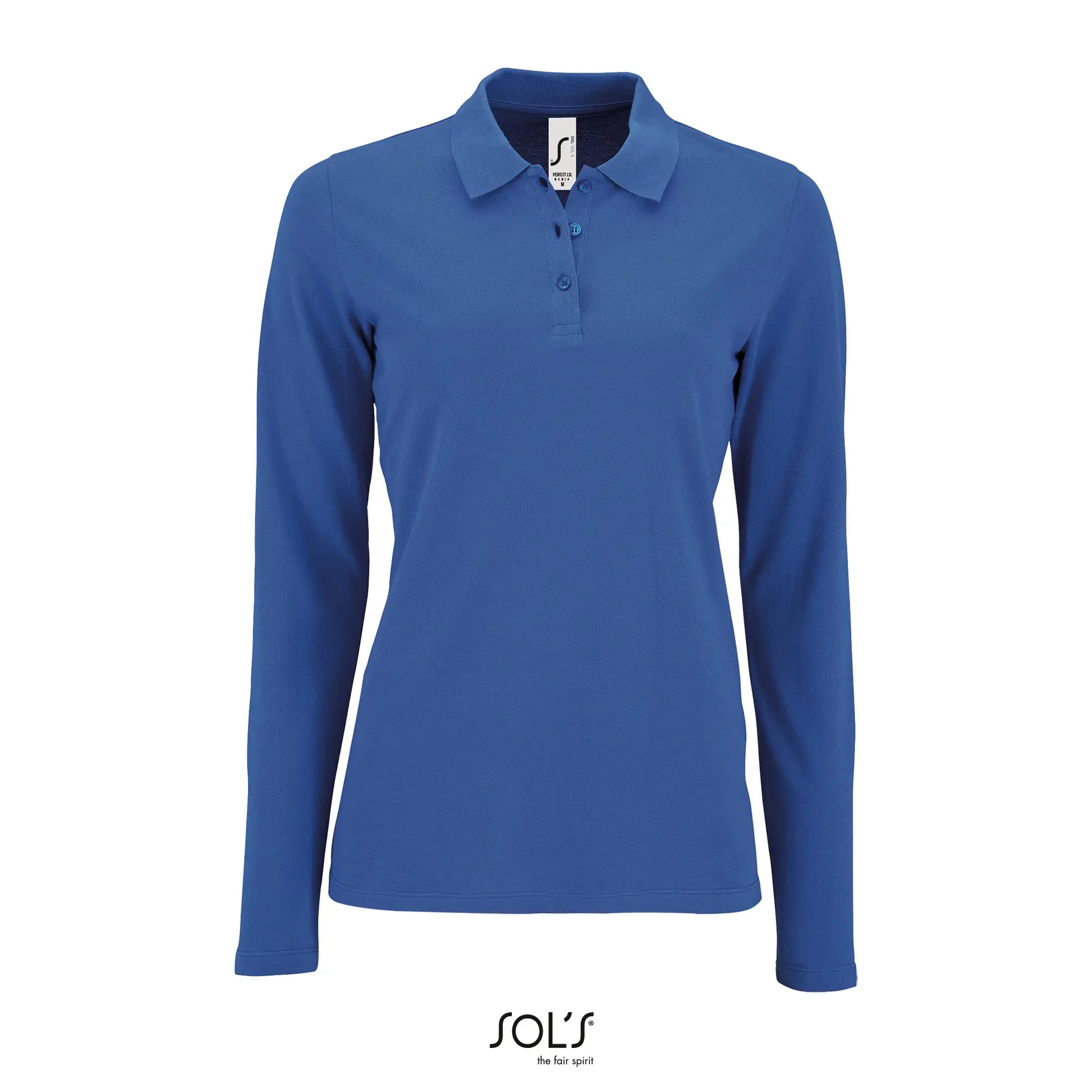 all-groups Women's Long Sleeve Piqué Polo Shirt Perfect