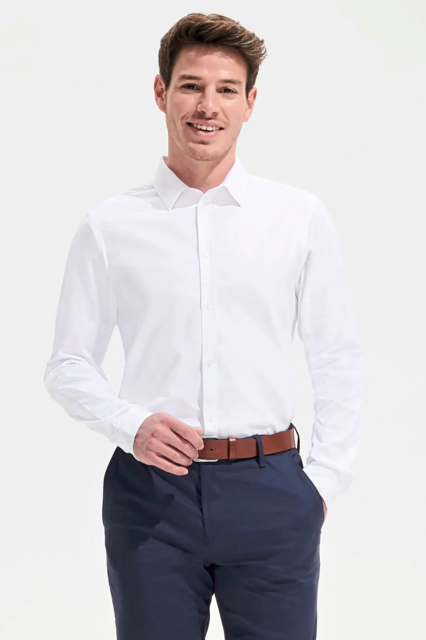 all-groups Men's Herringbone Shirt Brody