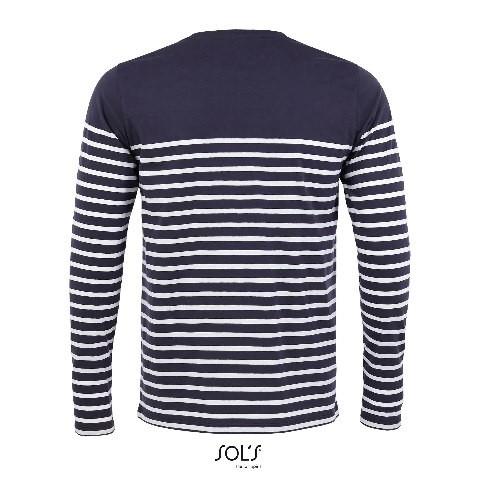 all-groups Men's Long Sleeve Striped T-Shirt Matelot