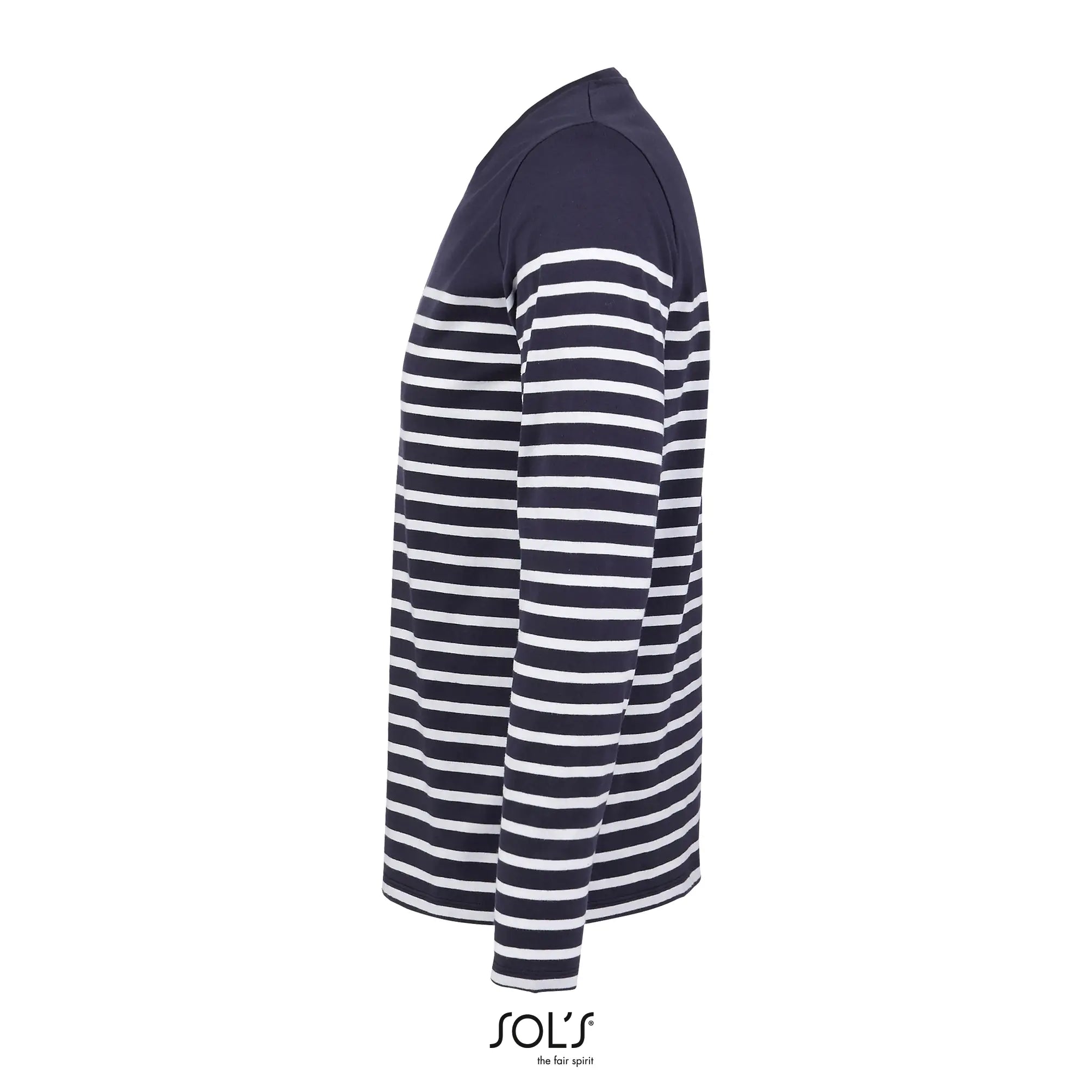 all-groups Men's Long Sleeve Striped T-Shirt Matelot