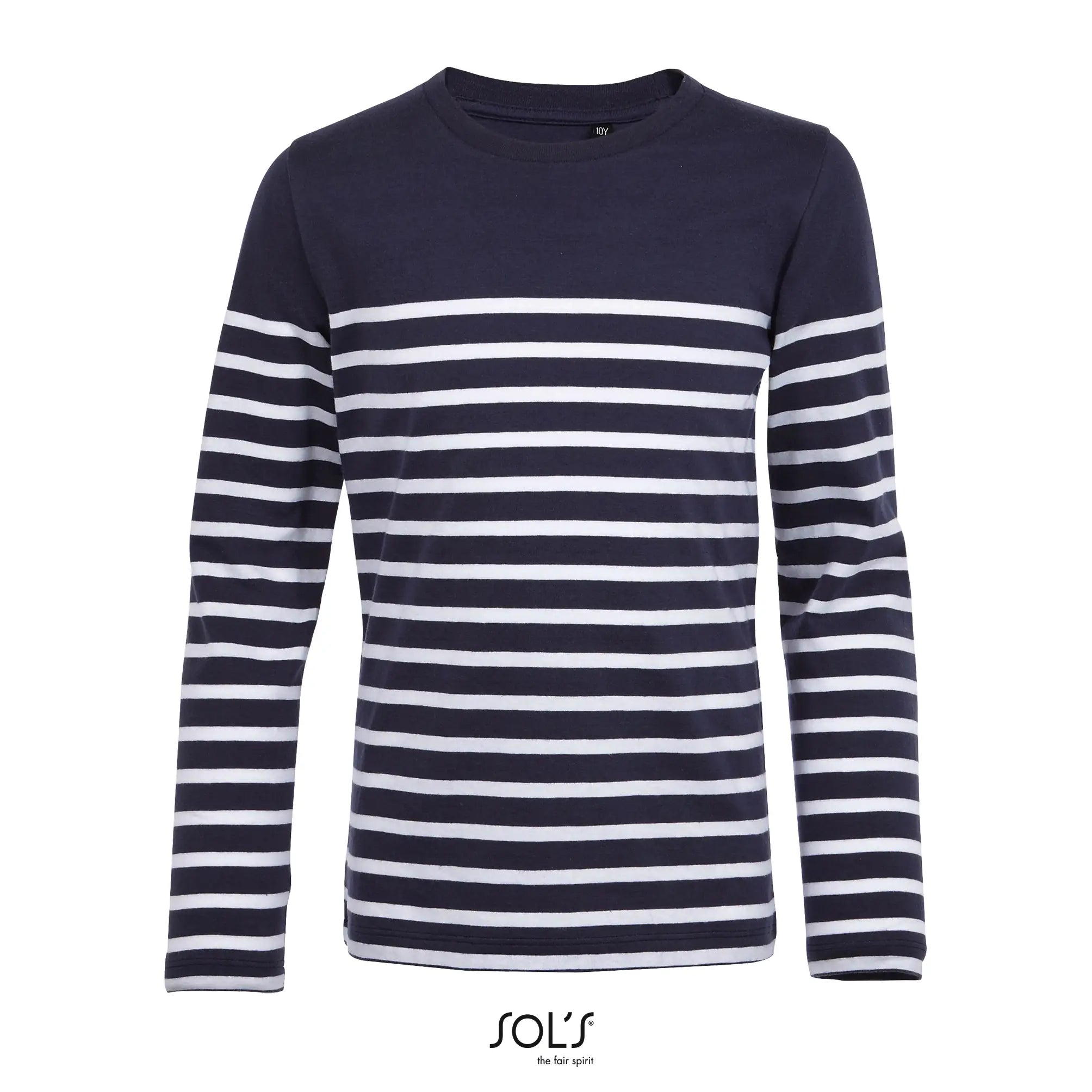 all-groups Kids' Long Sleeve Striped T-Shirt Matelot