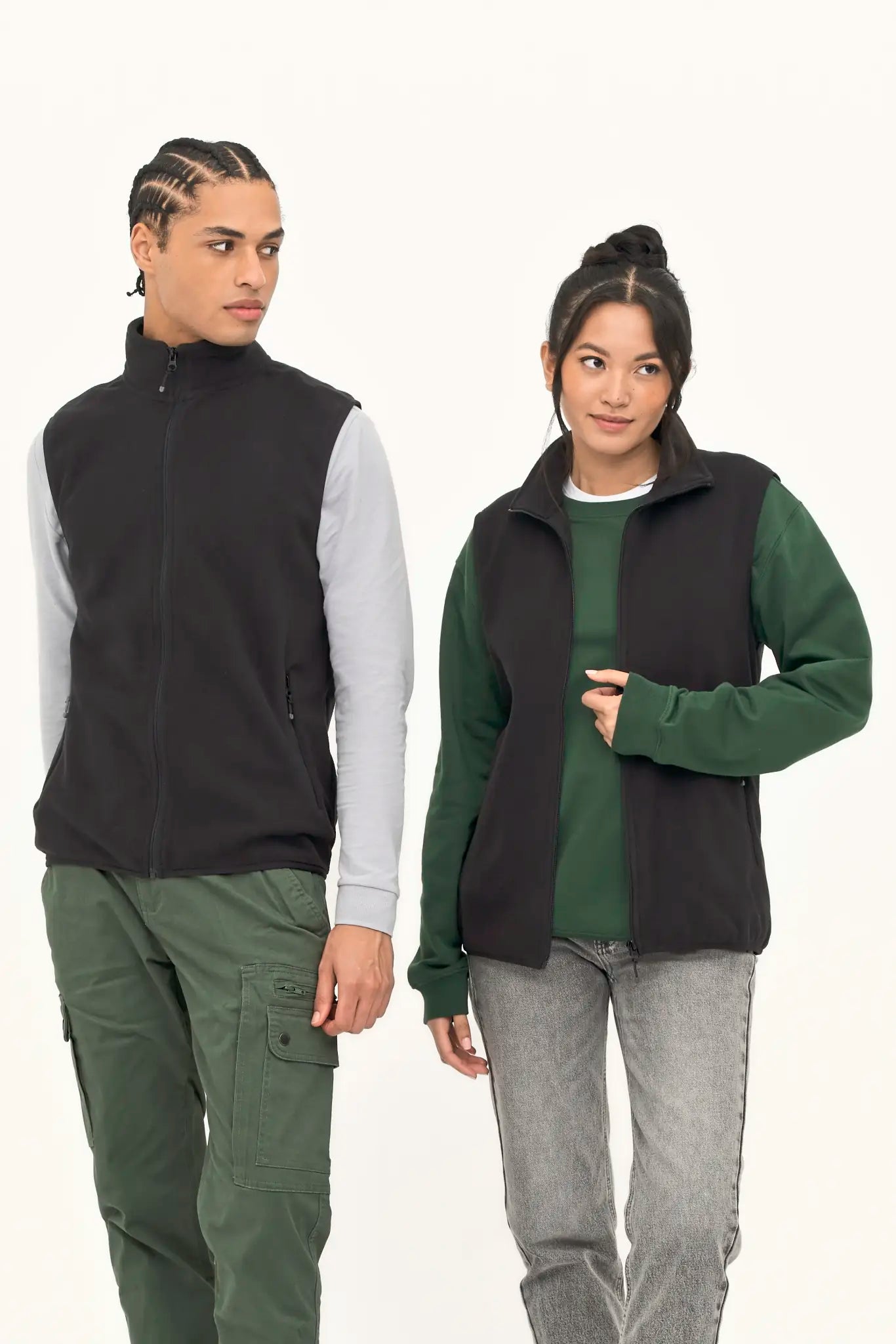 all-groups Unisex Factor Zipped Fleece Bodywarmer