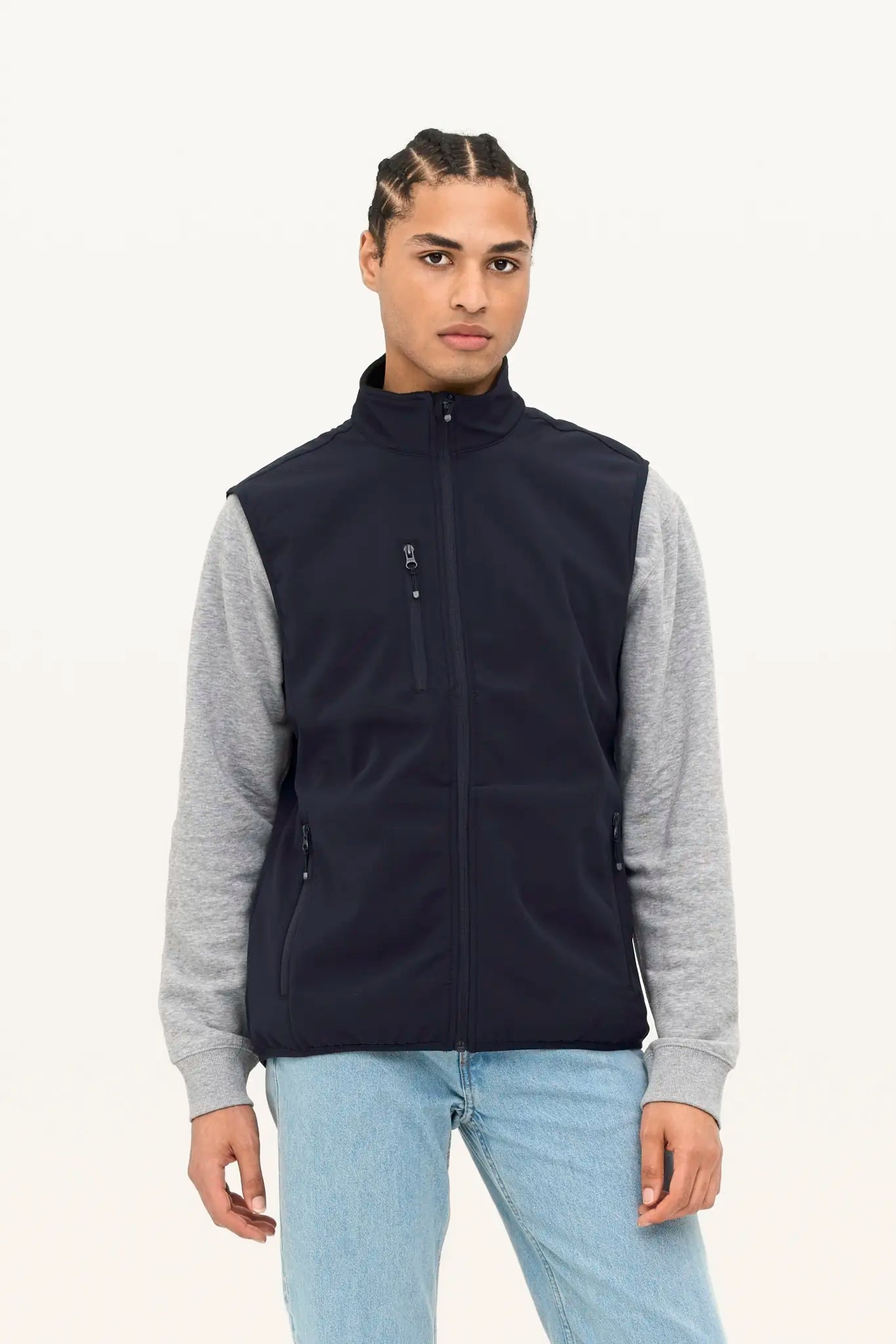 all-groups Men's Falcon Zipped Softshell Bodywarmer