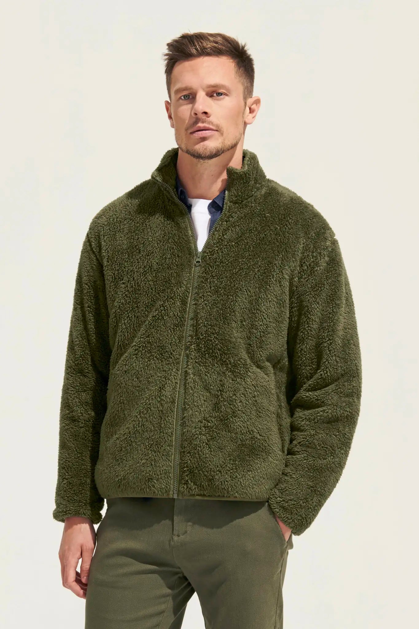 all-groups Unisex Fleece Zip Jacket Finch