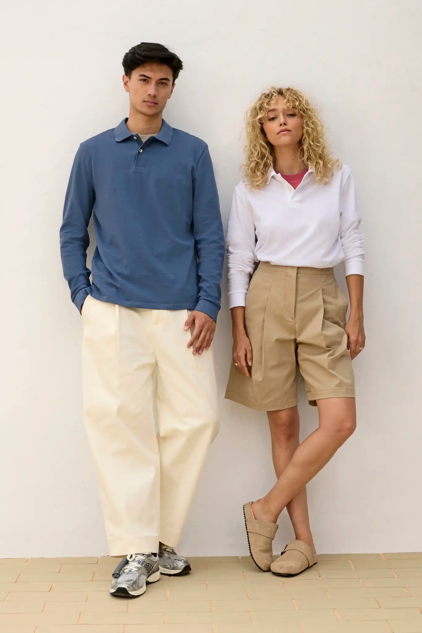 all-groups Unisex Pacific Polo Shirt Longsleeve