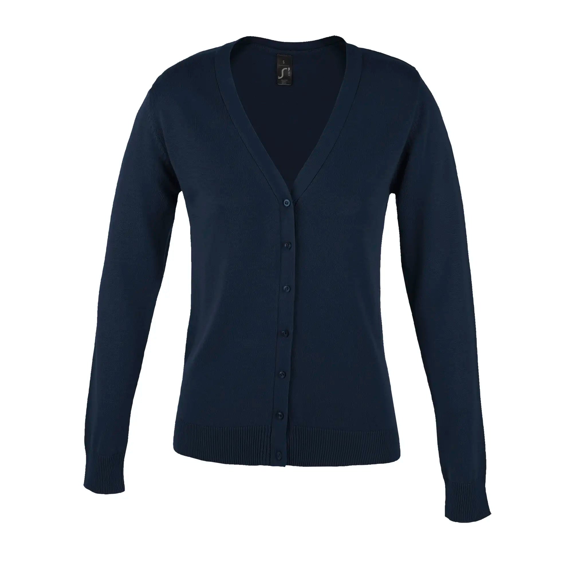 all-groups Women's Golden V Neck Knitted Cardigan