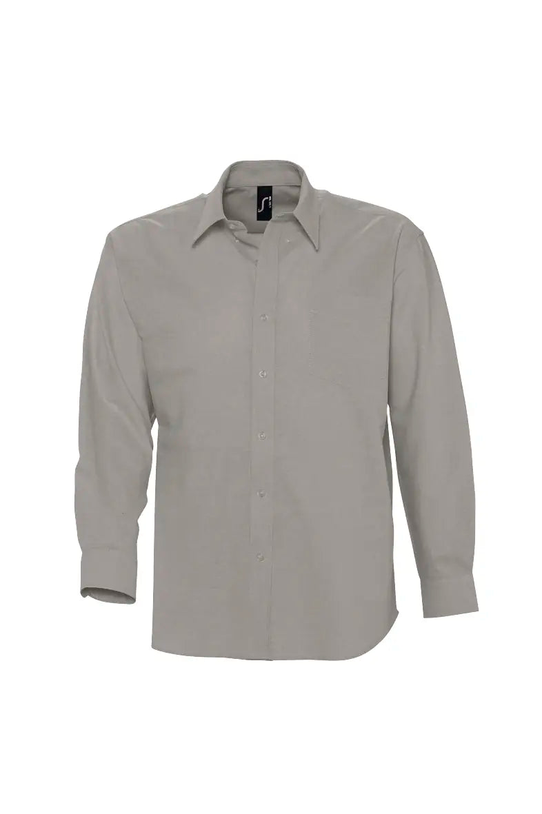 all-groups Men's Oxford Shirt Boston Long Sleeve