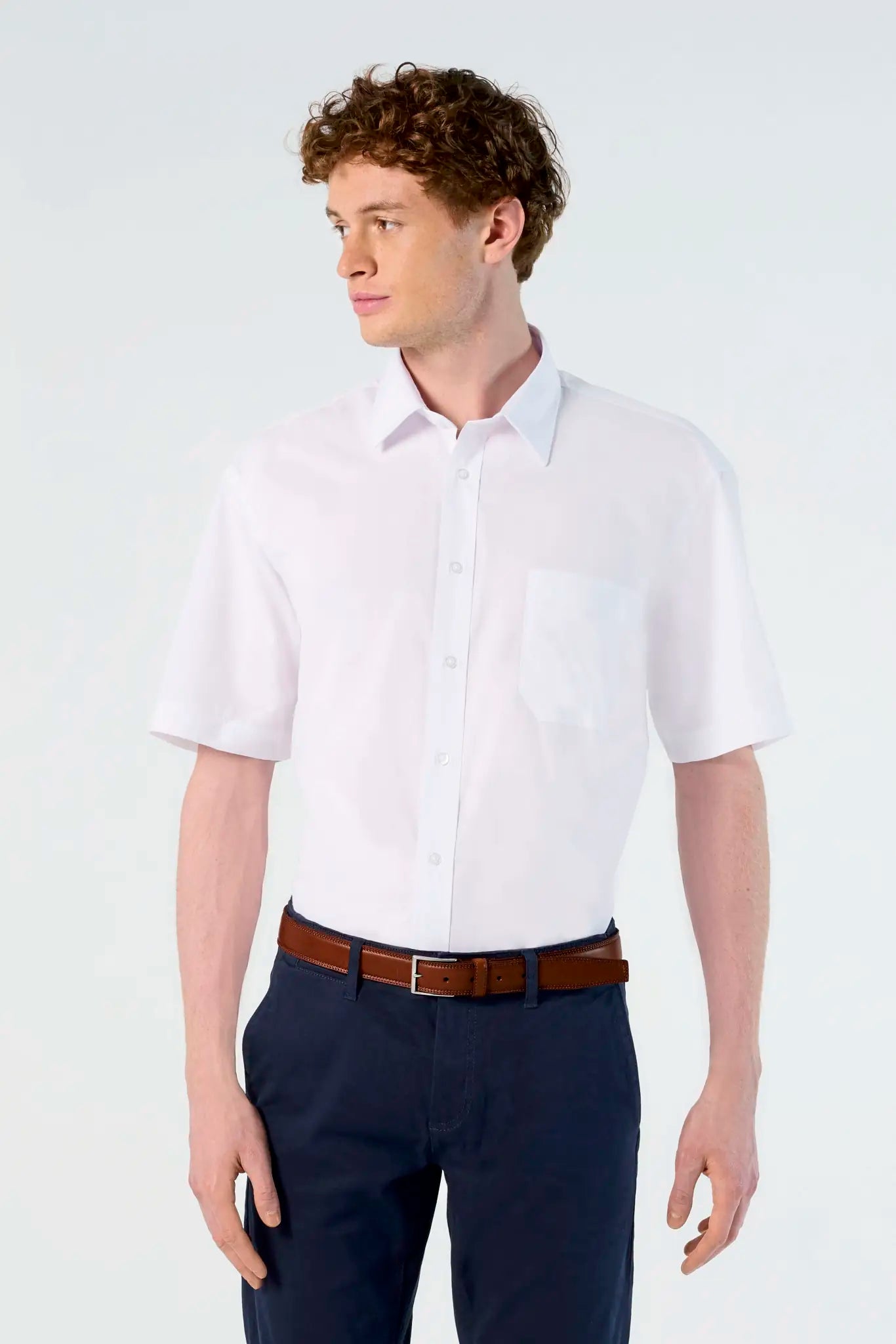 all-groups Men's Popeline Shirt Bristol Short Sleeve