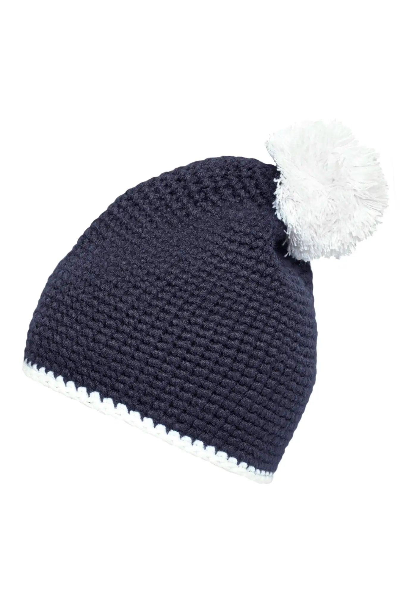 all-groups Pompon Hat With Contrast Stripe