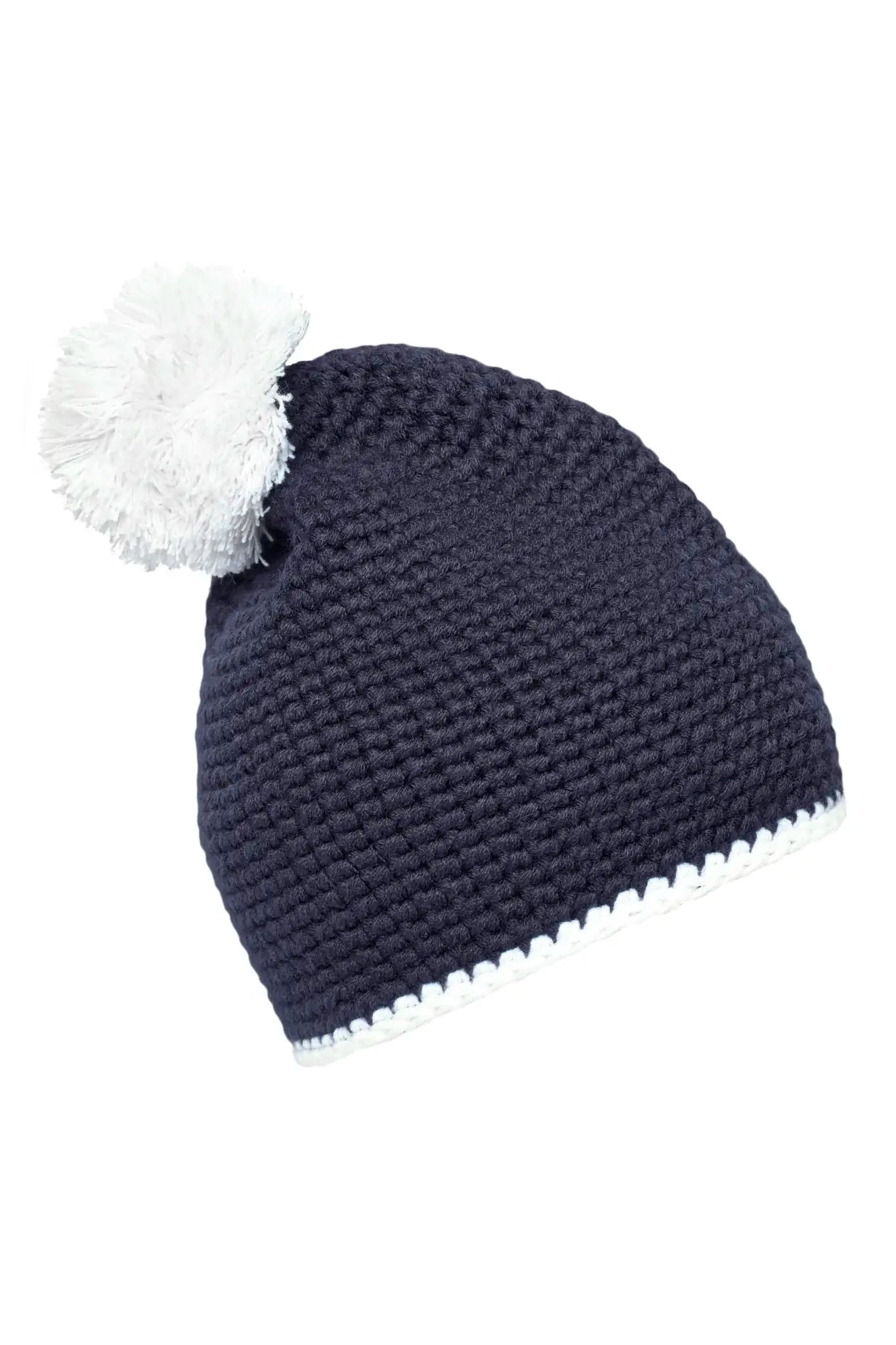 all-groups Pompon Hat With Contrast Stripe