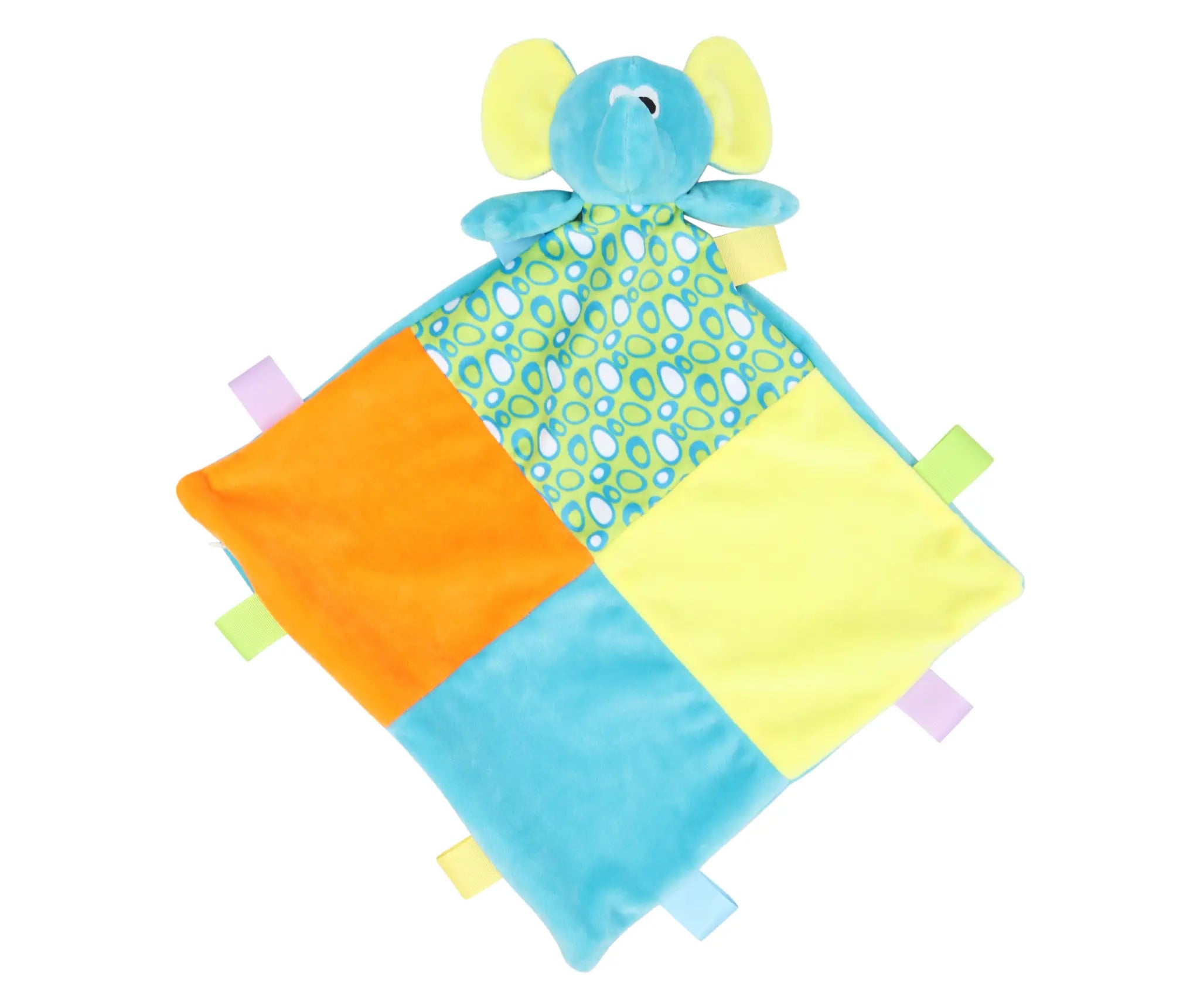 all-groups Baby Multi Coloured Comforter With Rattle