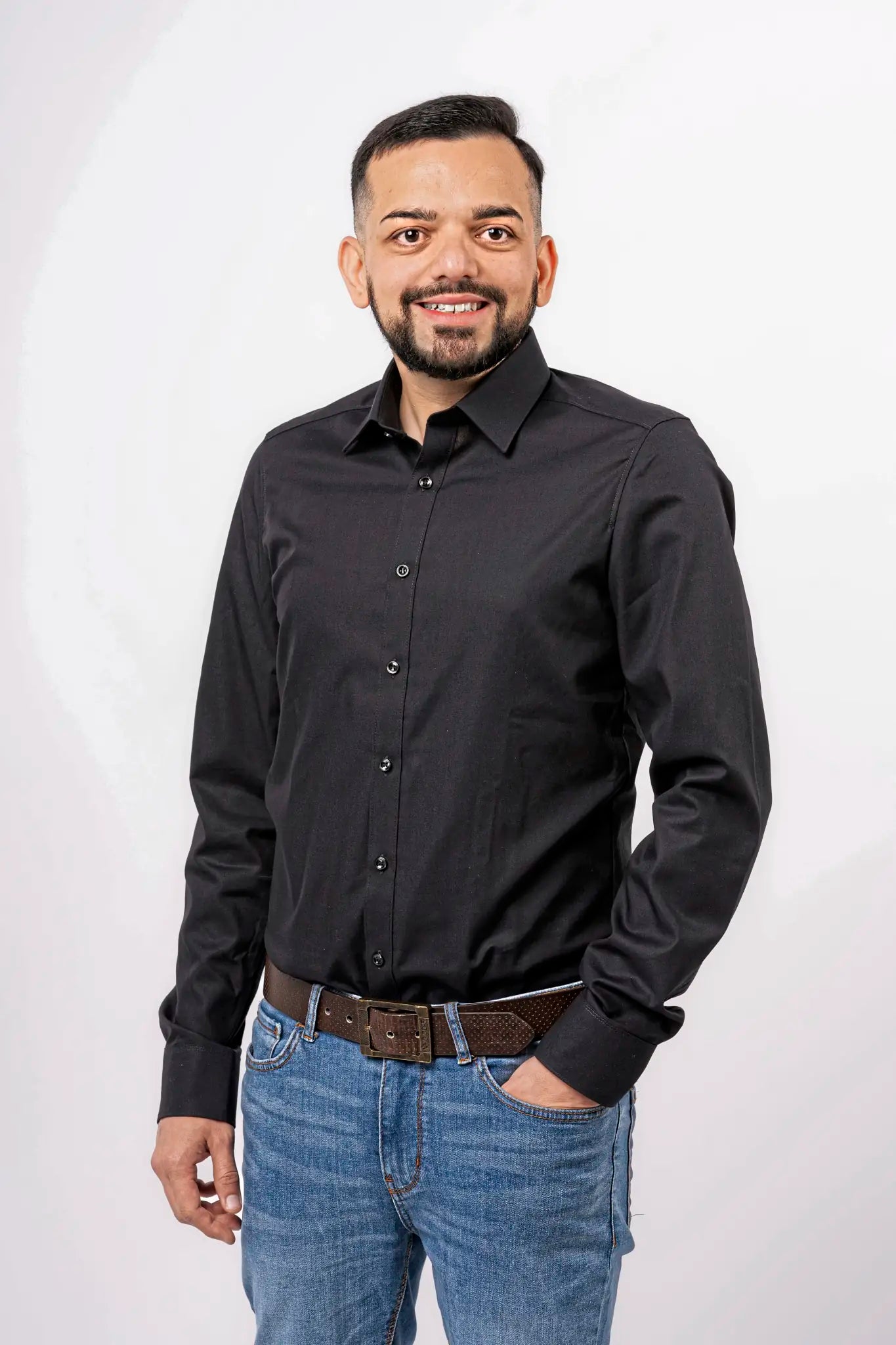 all-groups Men's Shirt Body Fit Long Sleeve