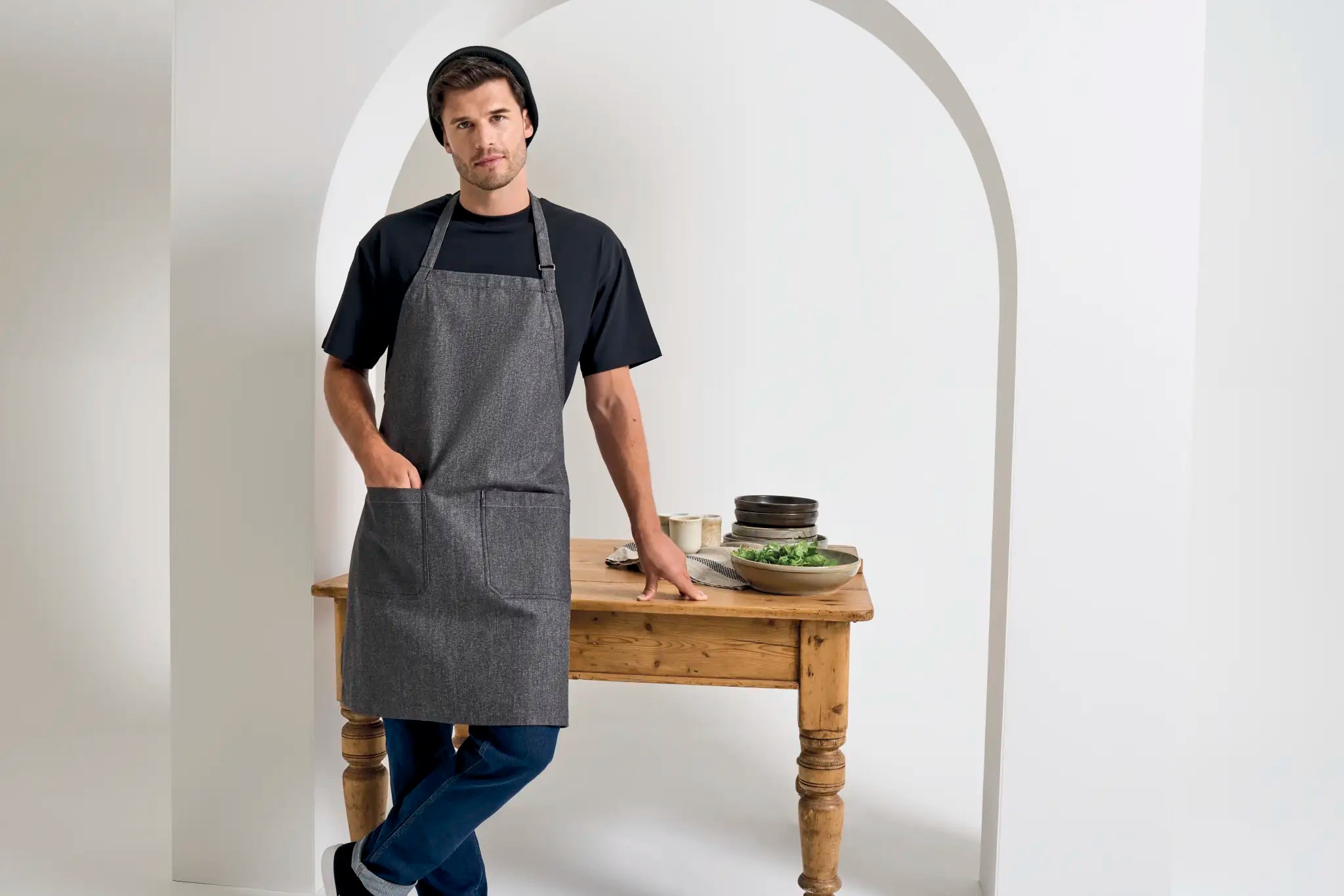 all-groups Organic Denim Fairtrade Bib Apron