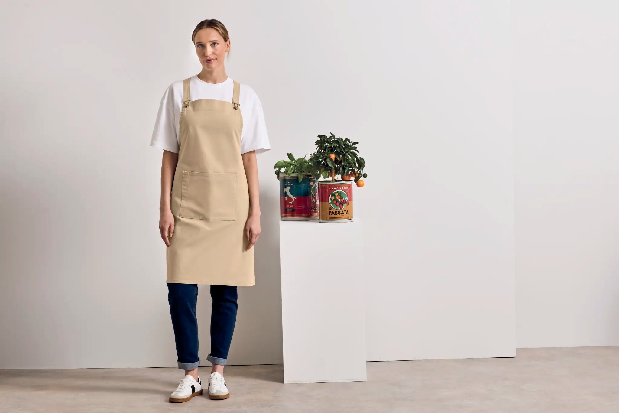 all-groups Cross Back Barista Bib Apron