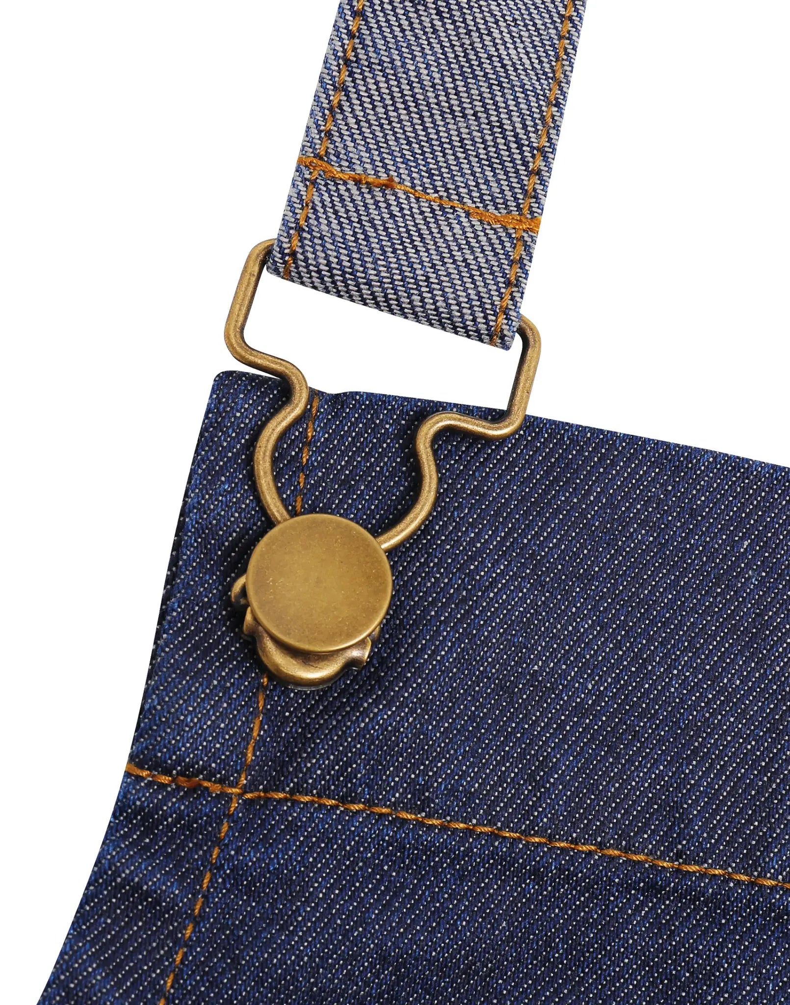 all-groups District Waxed Look Denim Bib Apron