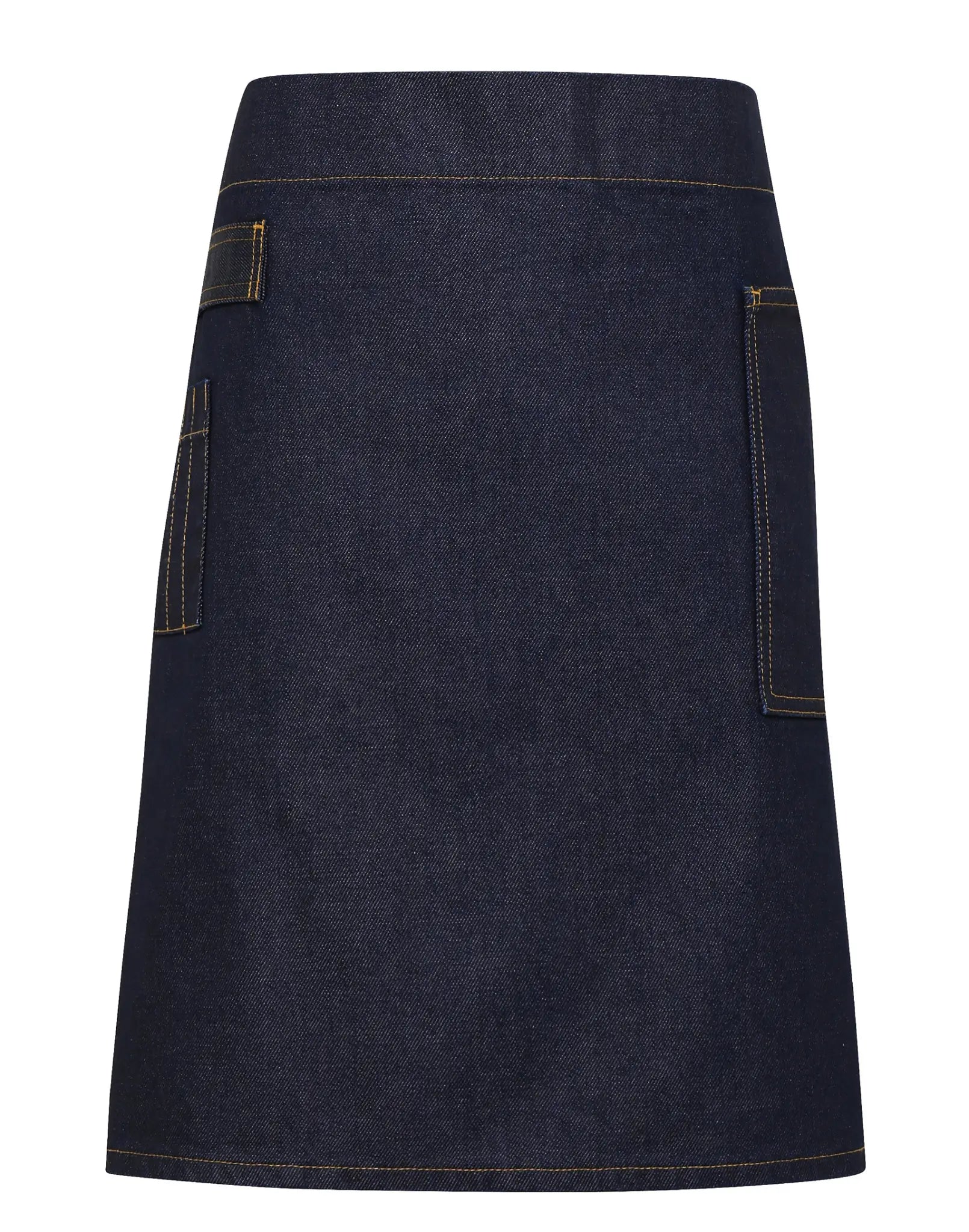 all-groups Division Waxed Look Denim Waist Apron