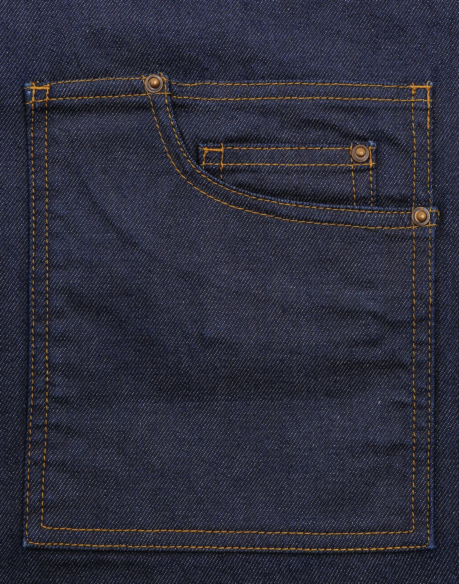 all-groups Division Waxed Look Denim Waist Apron
