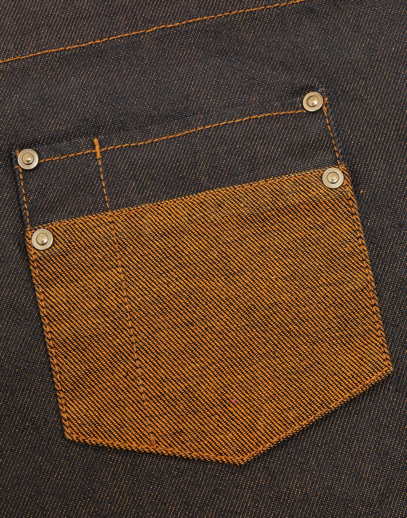 all-groups Division Waxed Look Denim Bib Apron With Faux Leather