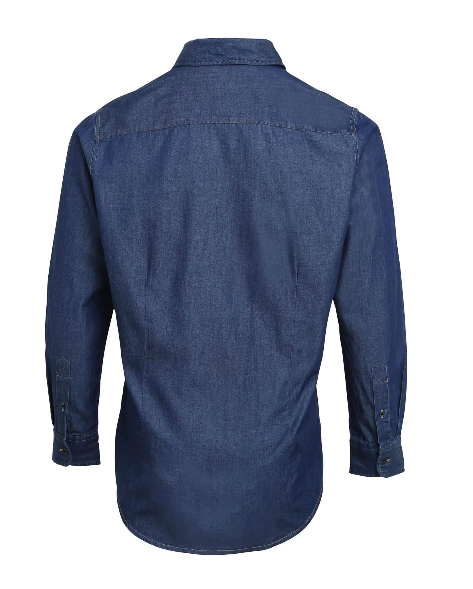 all-groups Men's Jeans Stitch Denim Shirt