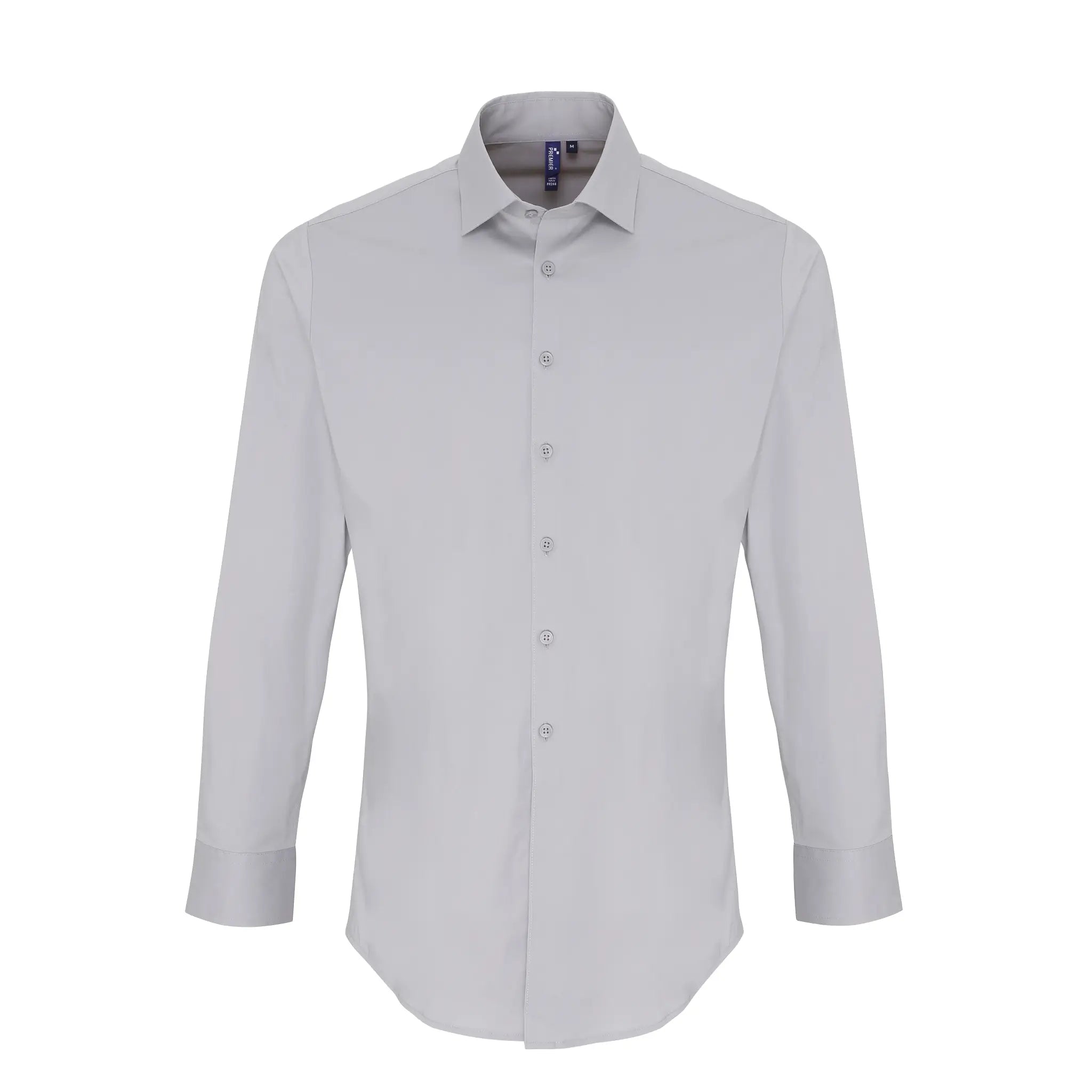all-groups Men's Stretch Fit Poplin Long Sleeve Cotton Shirt