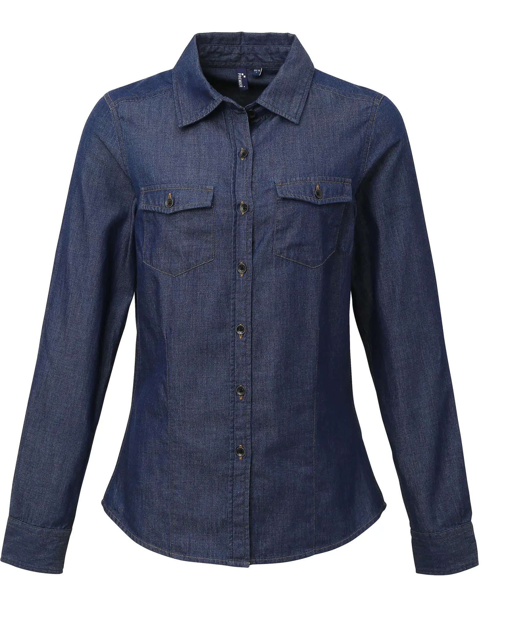 all-groups Women's Jeans Stitch Denim Shirt