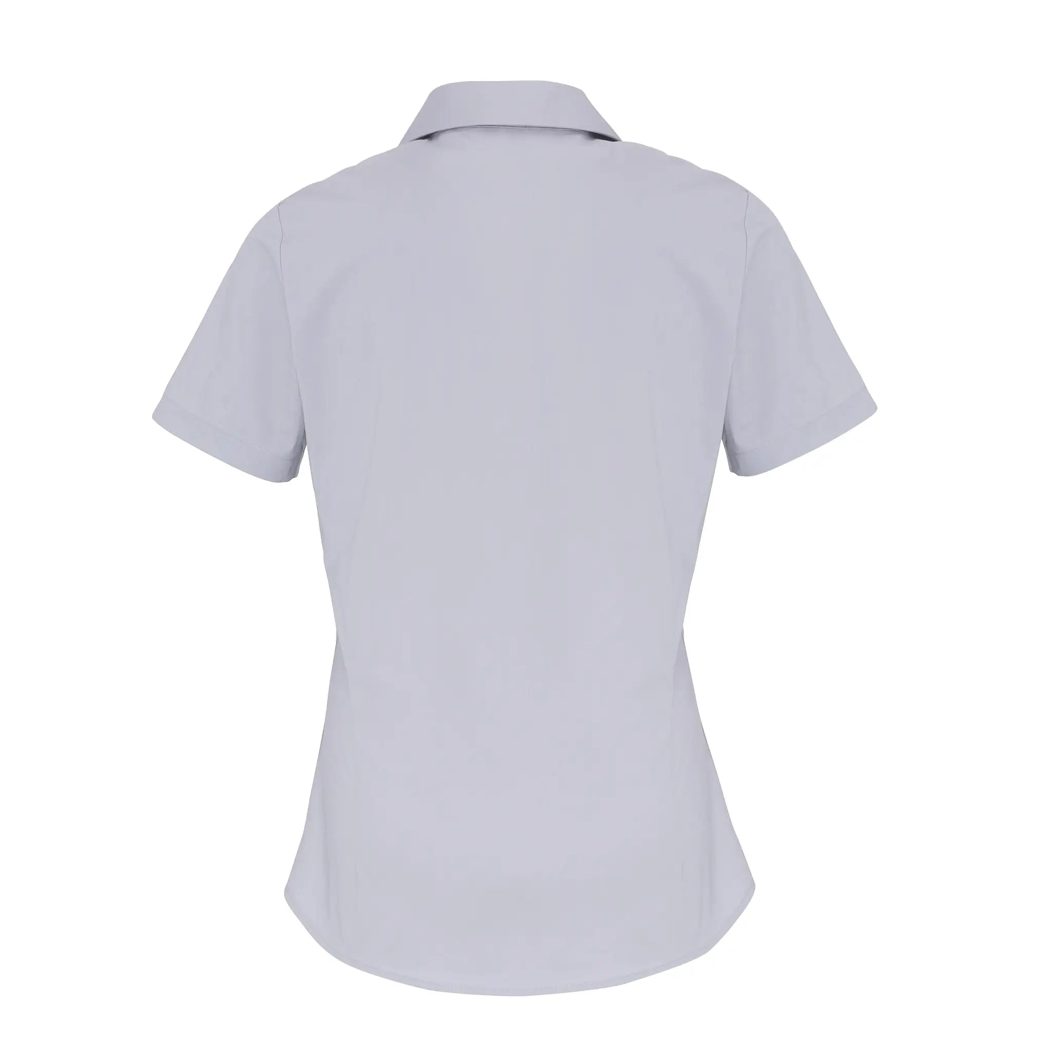 all-groups Women's Stretch Fit Poplin Short Sleeve Cotton Shirt