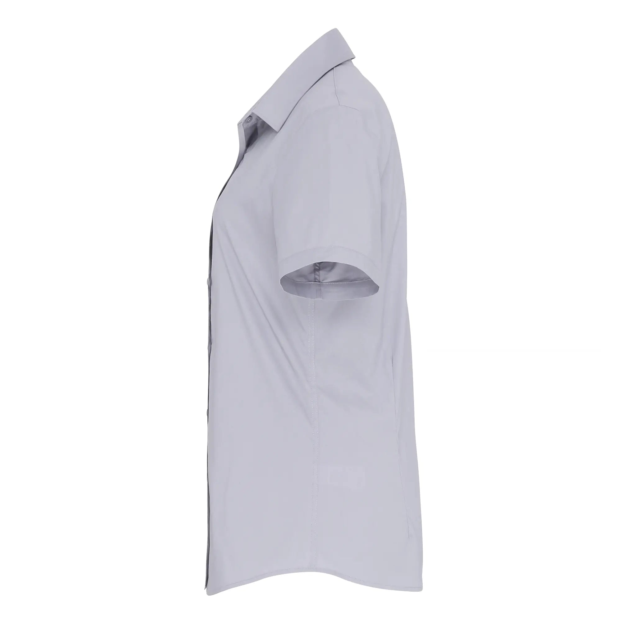 all-groups Women's Stretch Fit Poplin Short Sleeve Cotton Shirt