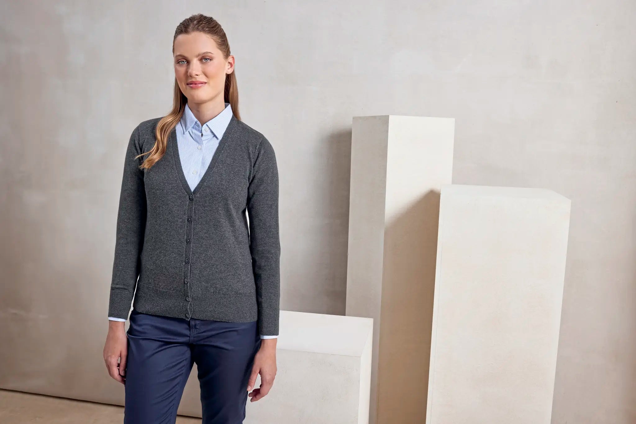 all-groups Women's Button Through Knitted Cardigan