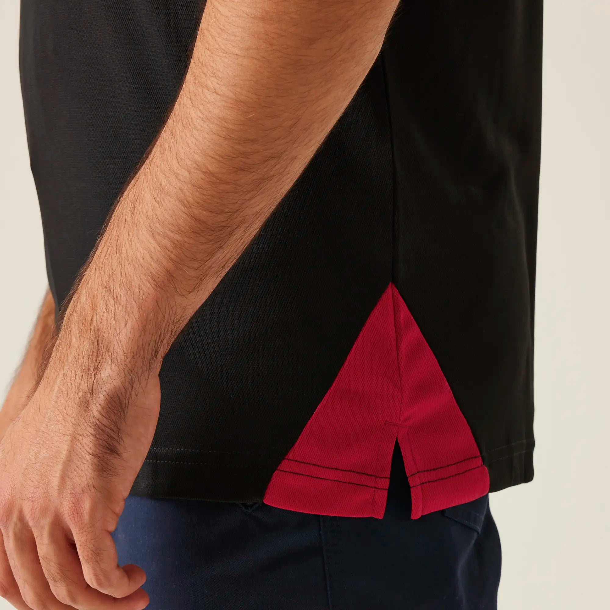 all-groups Men's Contrast Coolweave Polo