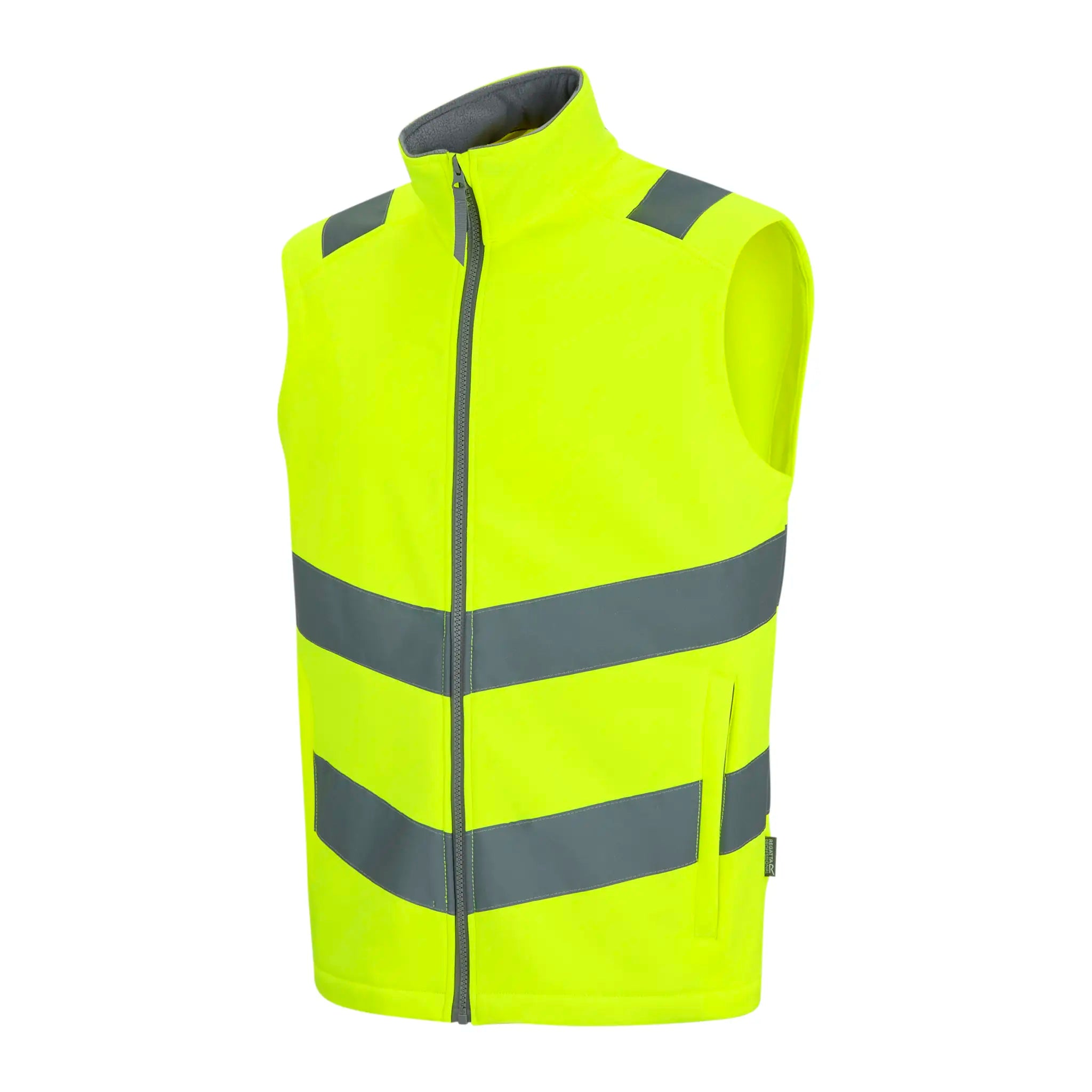all-groups Men's Hi Vis Pro Contract Ablaze Softshell Bodywarmer
