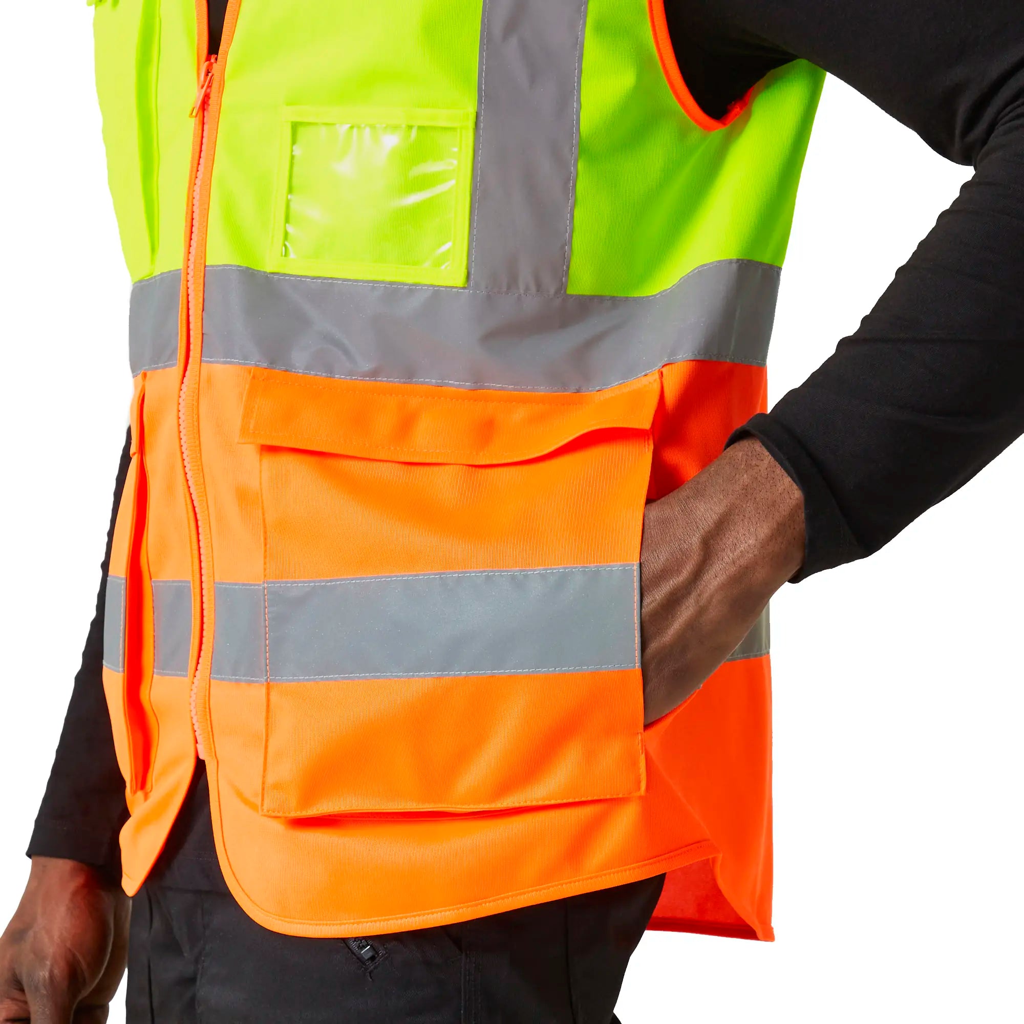 all-groups Men's Pro Hi Vis Executive Vest