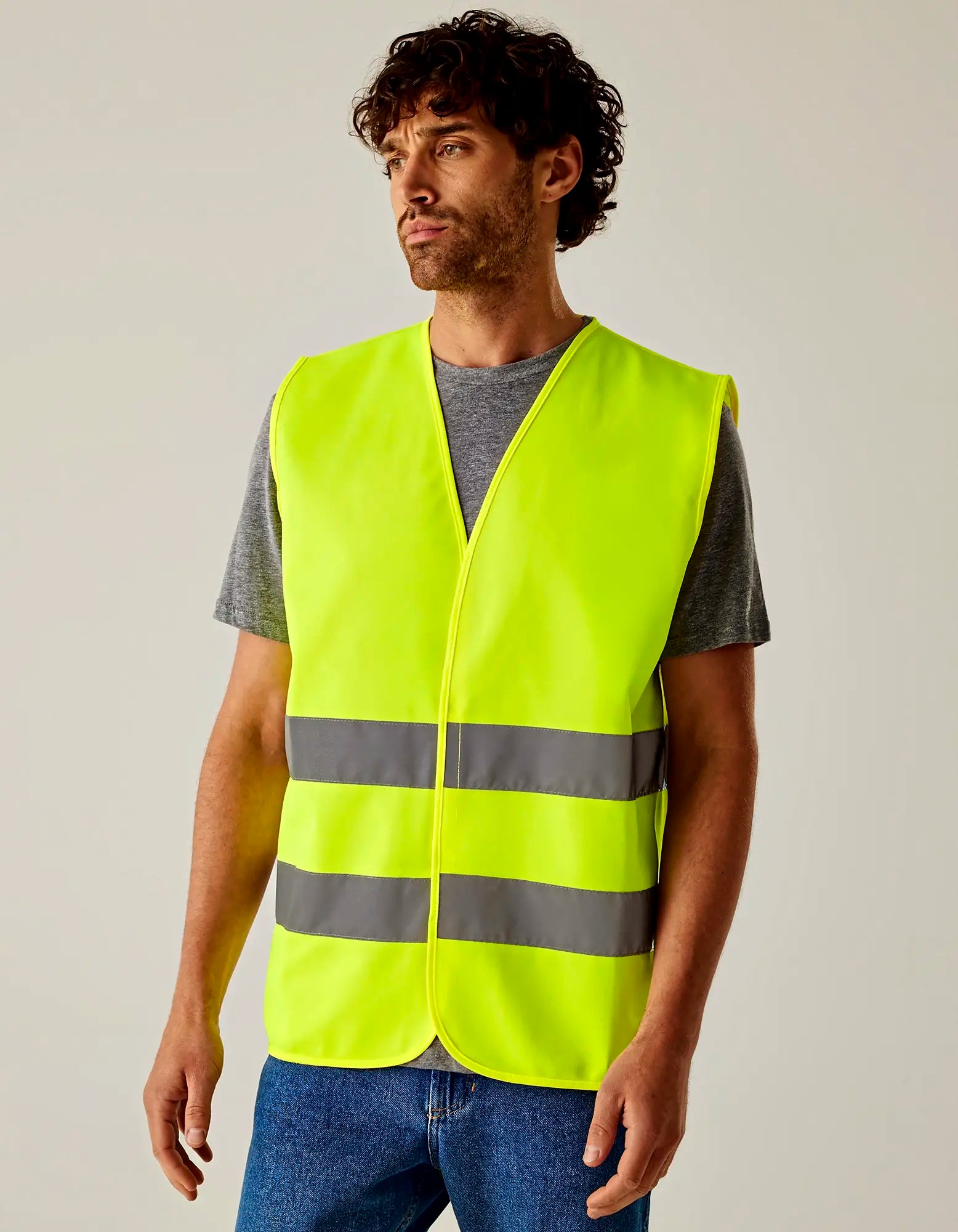 all-groups Men's Essential Hi Vis Easy Vest