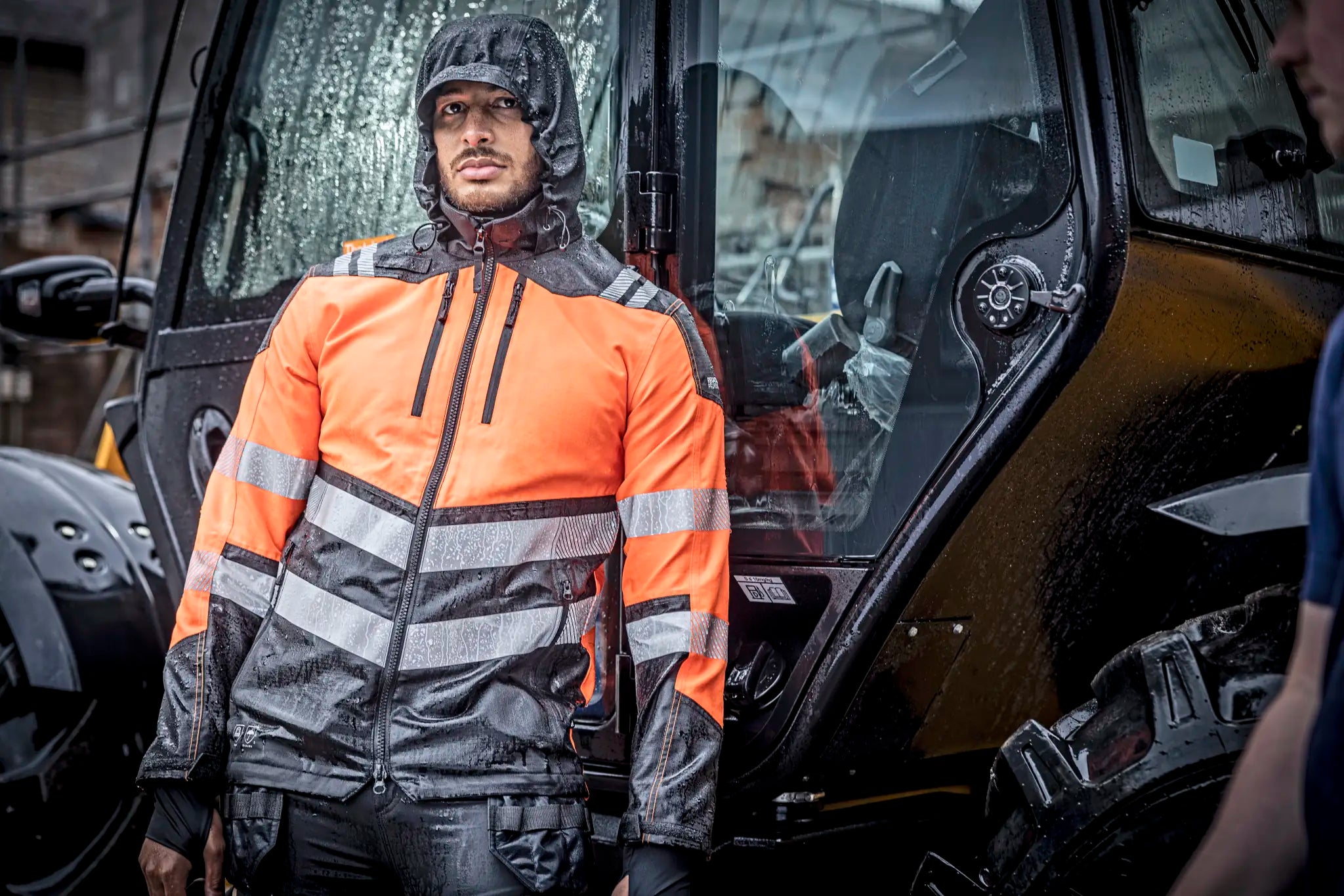 all-groups Men's Hi Vis X Pro Waterproof Shell Jacket Class 2