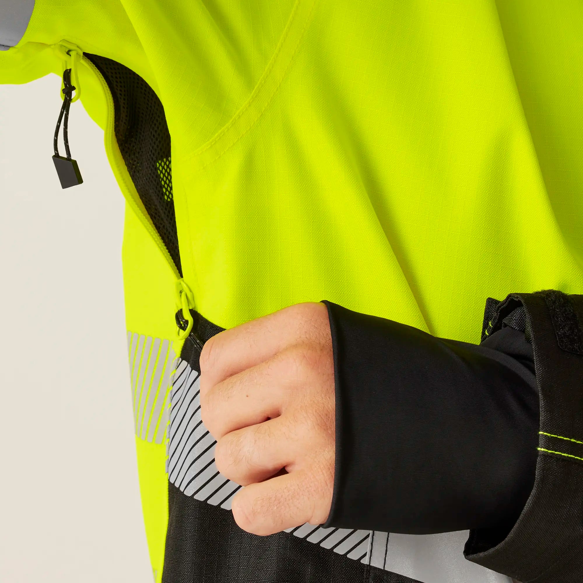 all-groups Men's Hi Vis X Pro Waterproof Shell Jacket Class 2