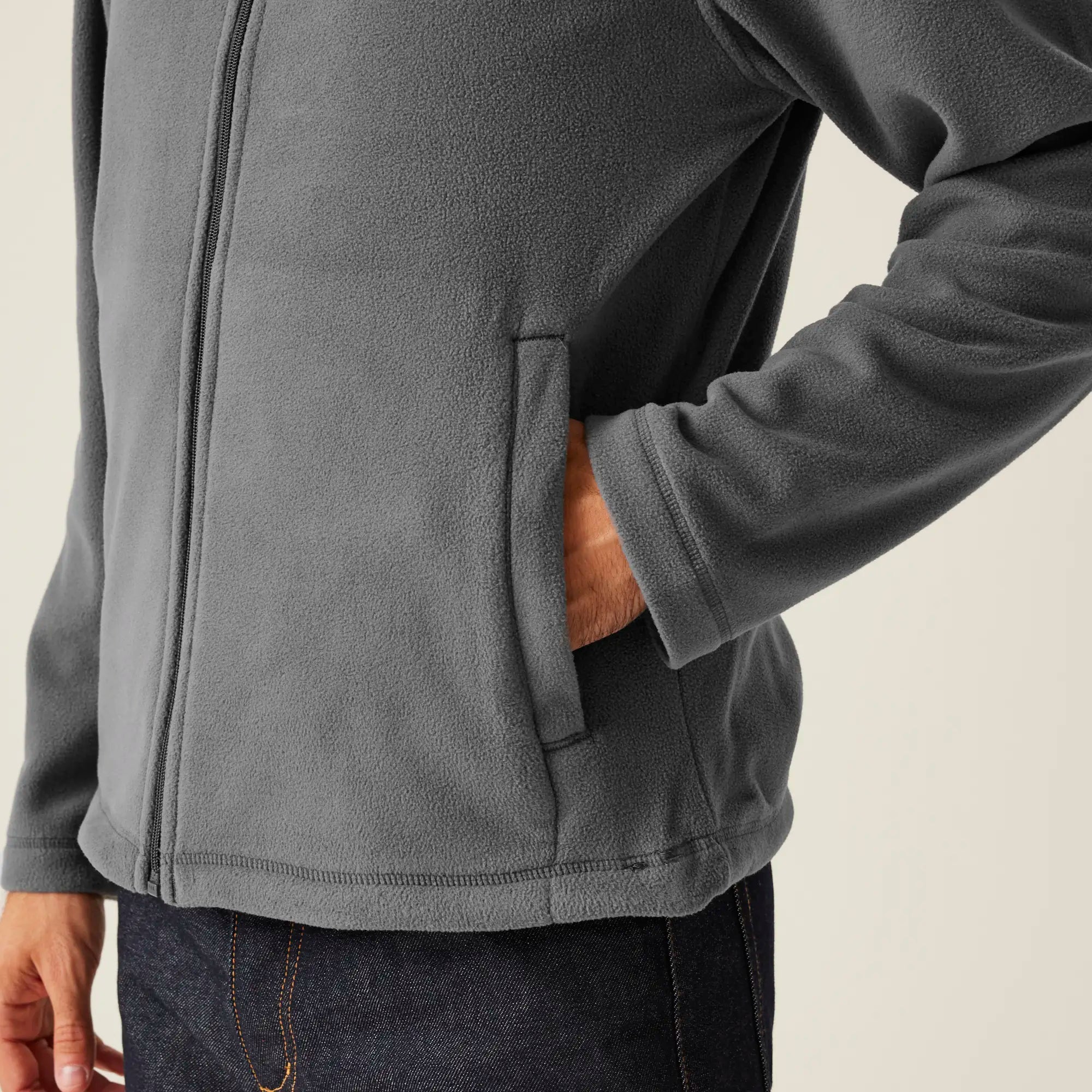 all-groups Men's Micro Full Zip Fleece