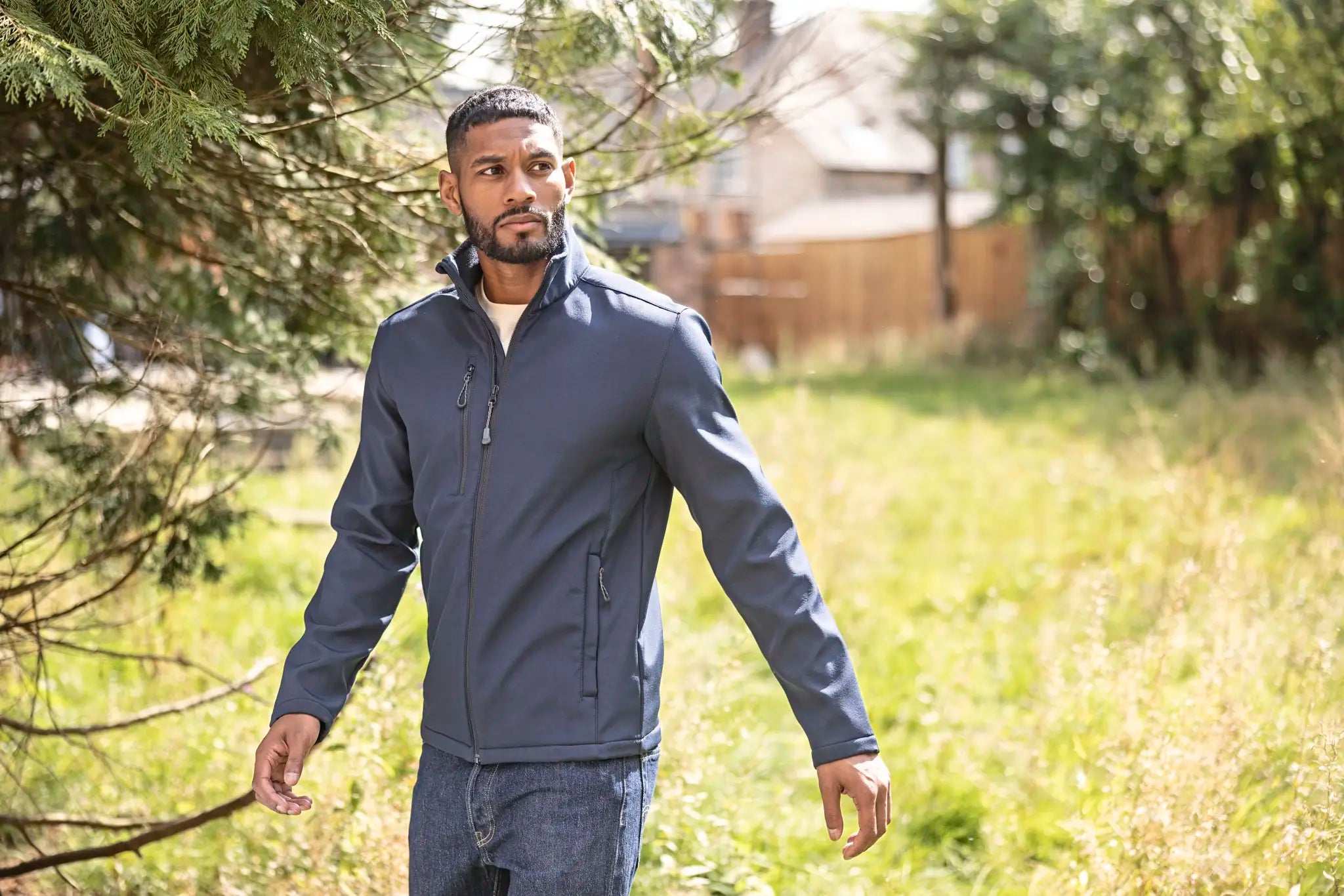 all-groups Men's Honestly Made Recycled Softshell Jacket