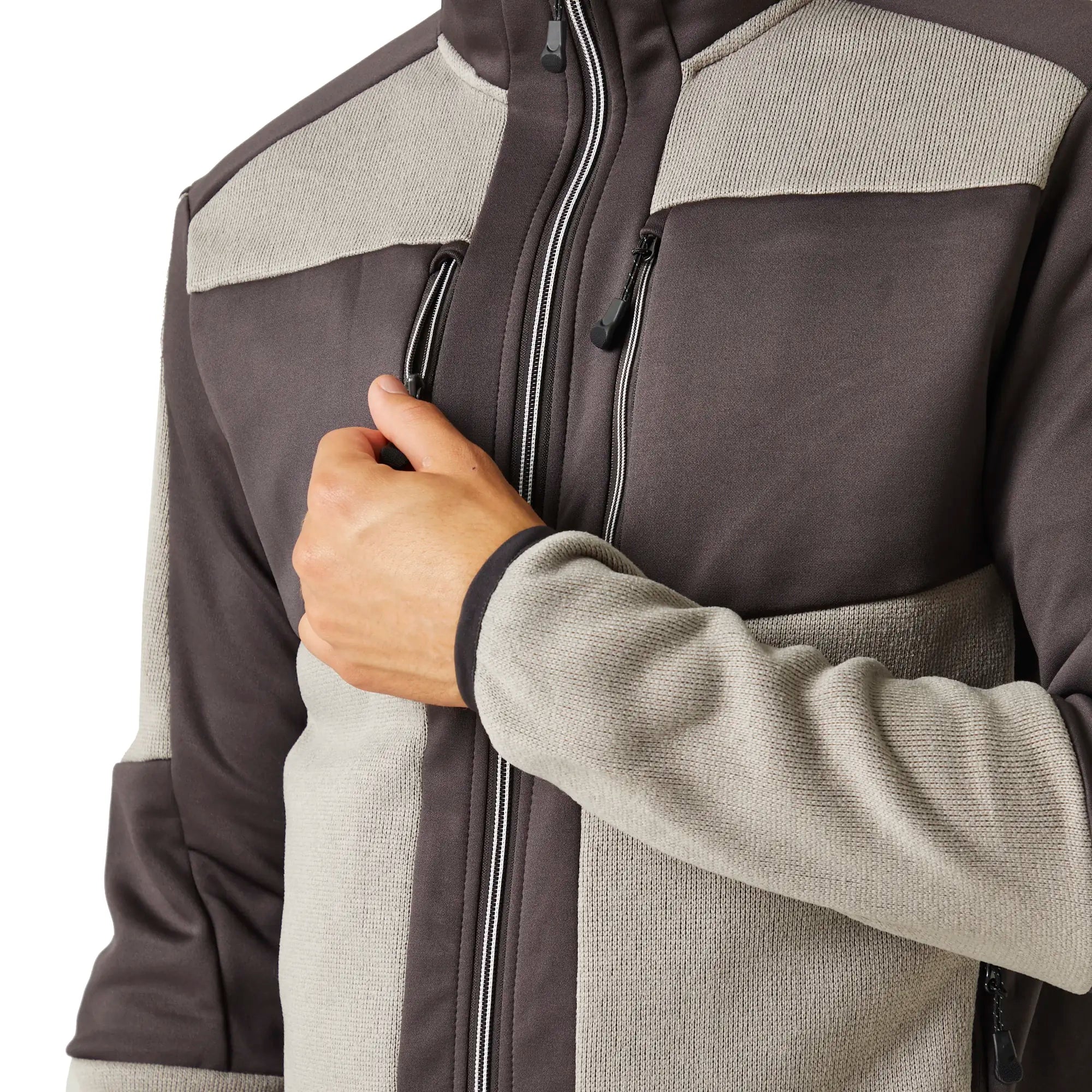 all-groups Unisex E volve Knit Effect Stretch Midlayer Jacket