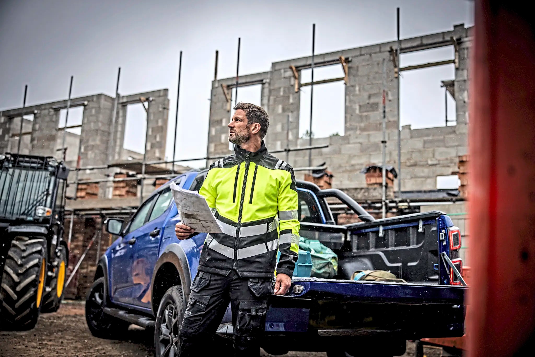all-groups Men's Hi Vis X Pro 3 Layer Softshell Jacket Class 2