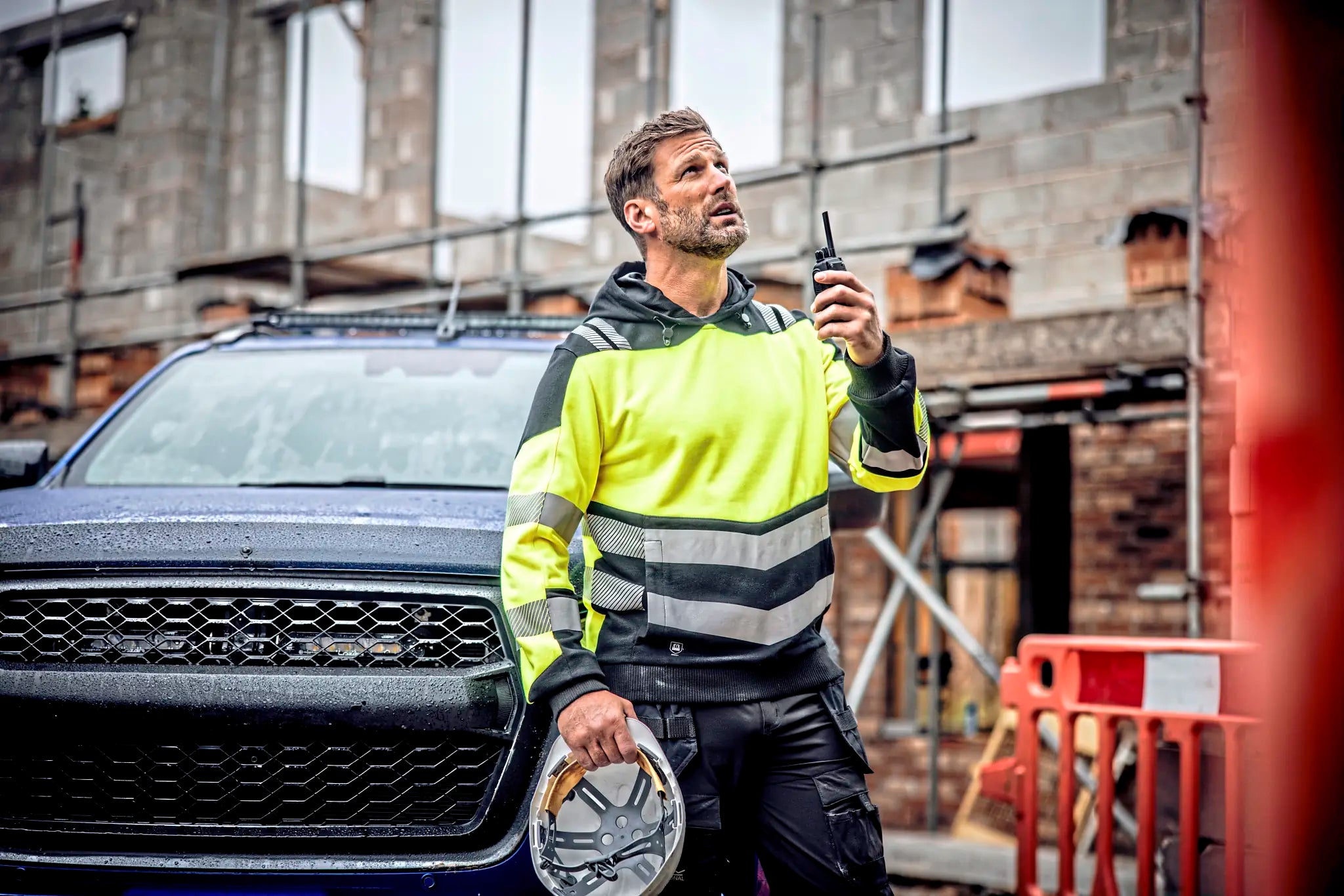 all-groups Men's Hi Vis X Pro Hoodie Class 2