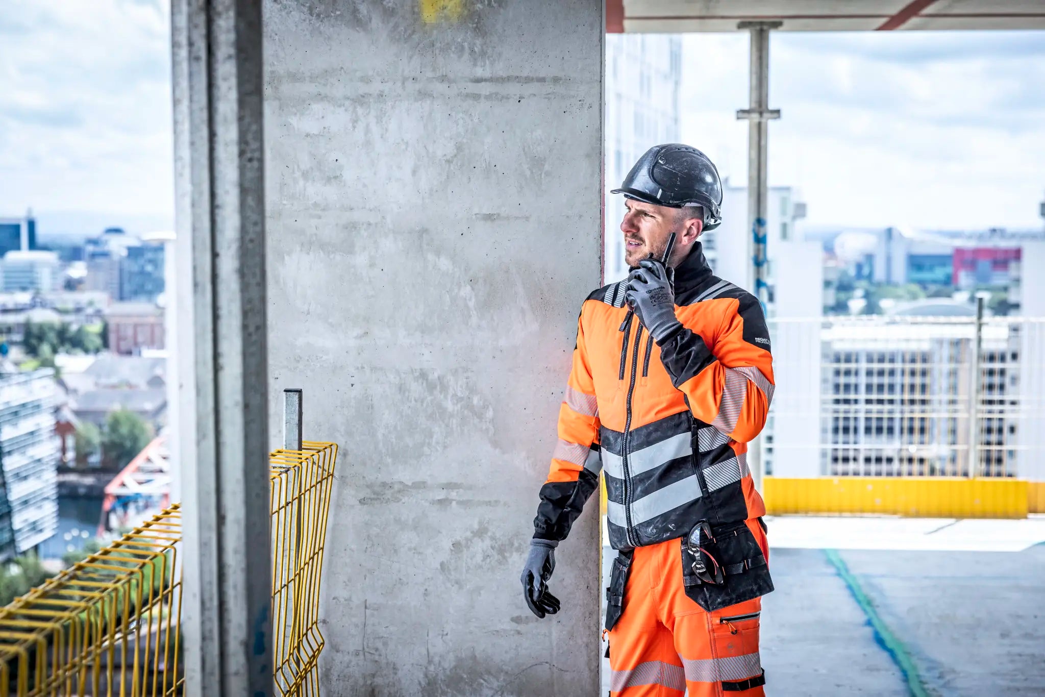 all-groups Men's Hi Vis X Pro Hybrid Jacket Class 2