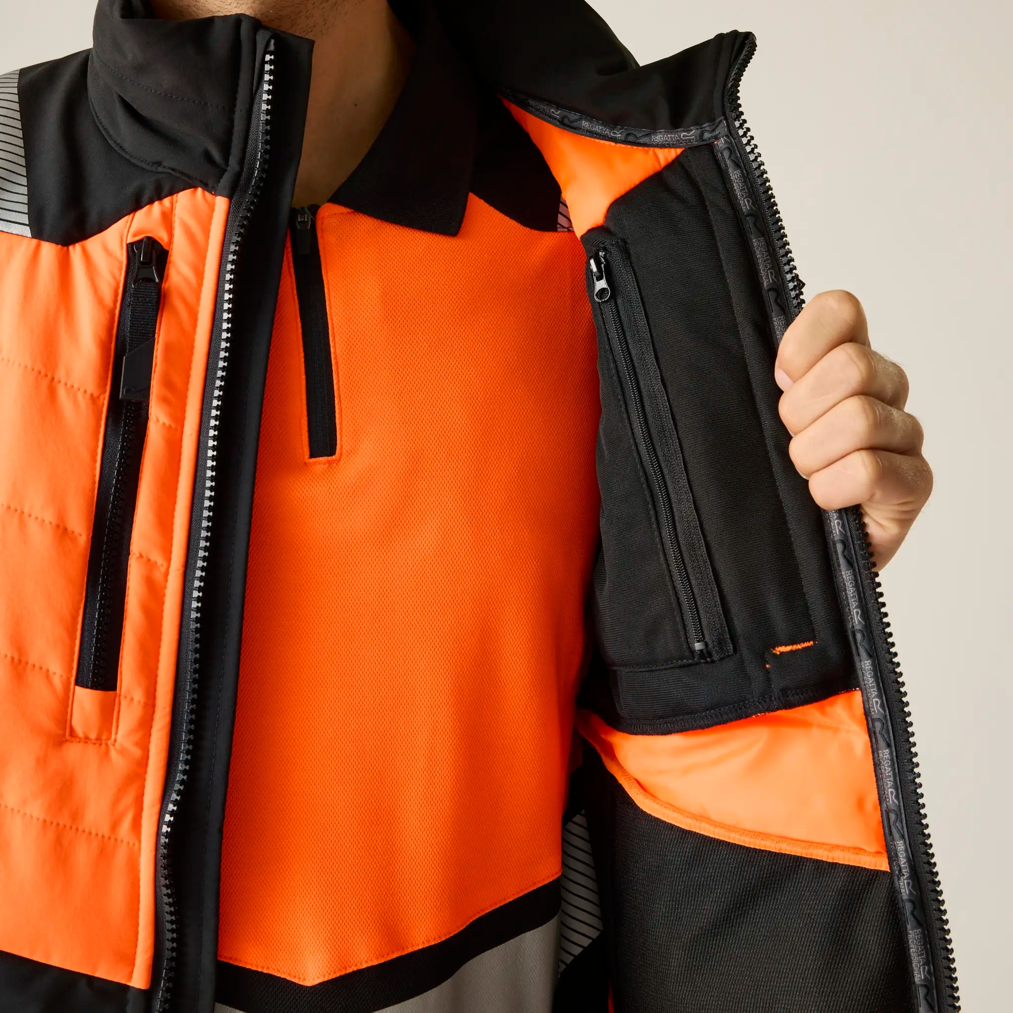 all-groups Men's Hi Vis X Pro Hybrid Jacket Class 2