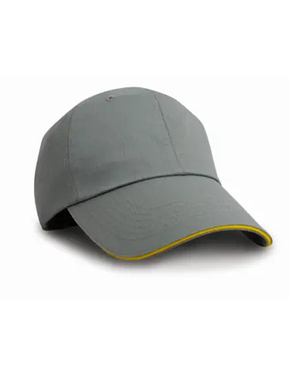 Herringbone Cap With Sandwich Peak