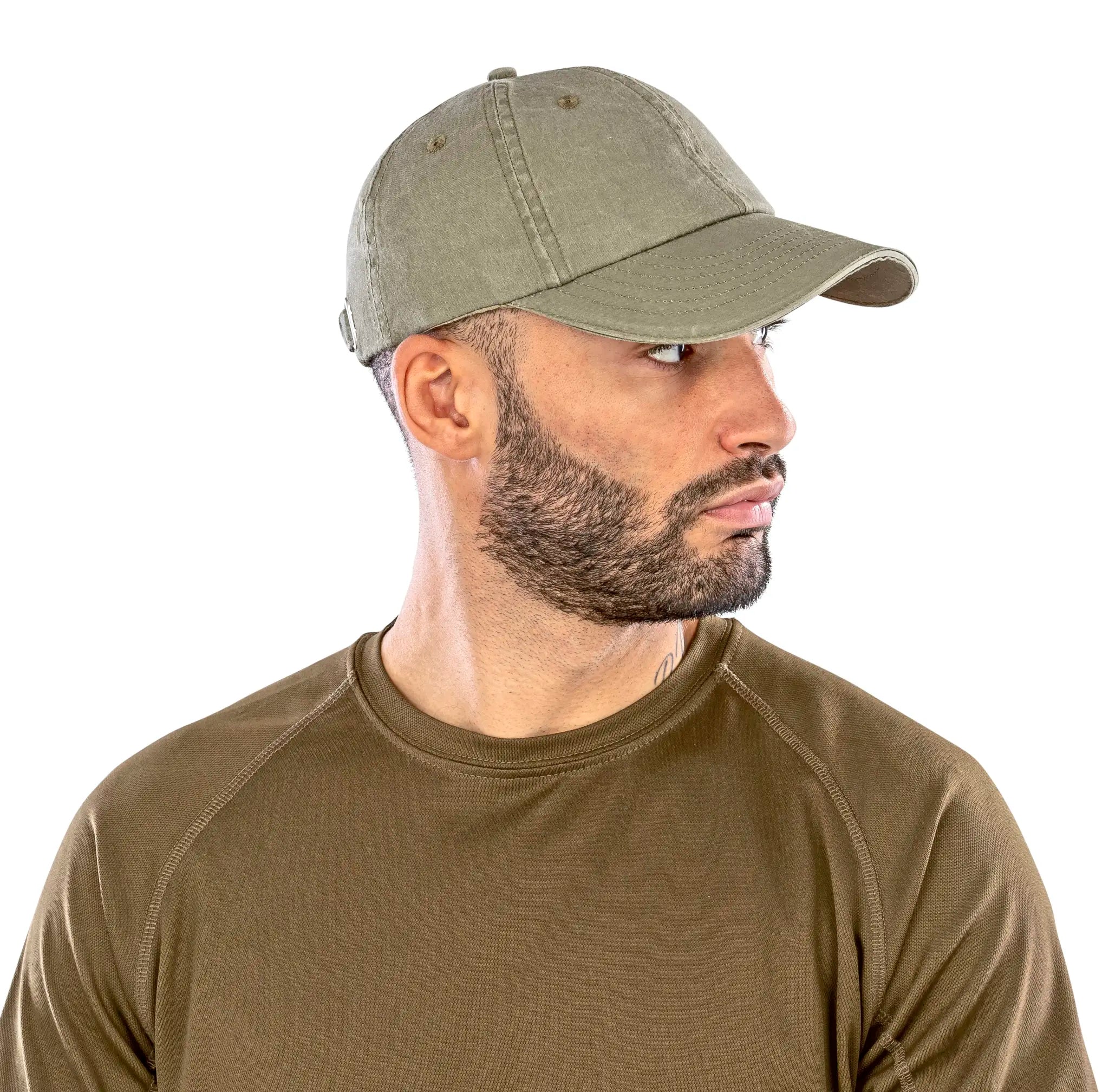 all-groups Washed Fine Line Cotton Cap With Sandwich Peak