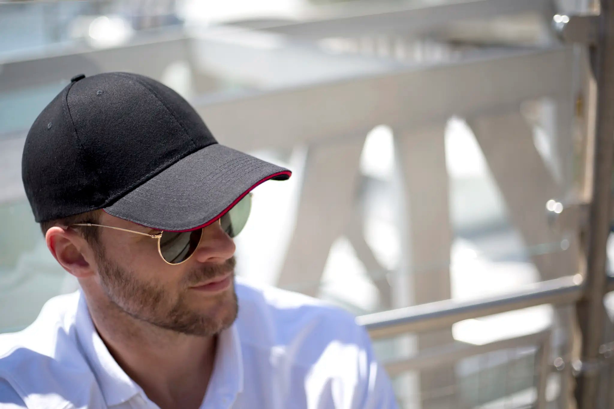 all-groups Memphis Brushed Cotton Low Profile Sandwich Peak Cap