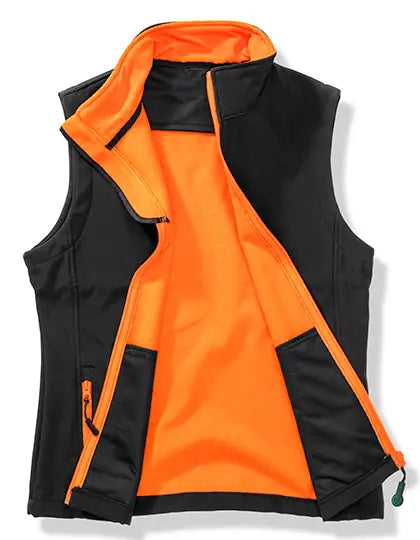 Women's Softshell Bodywarmer with Recycled Fleece Inner